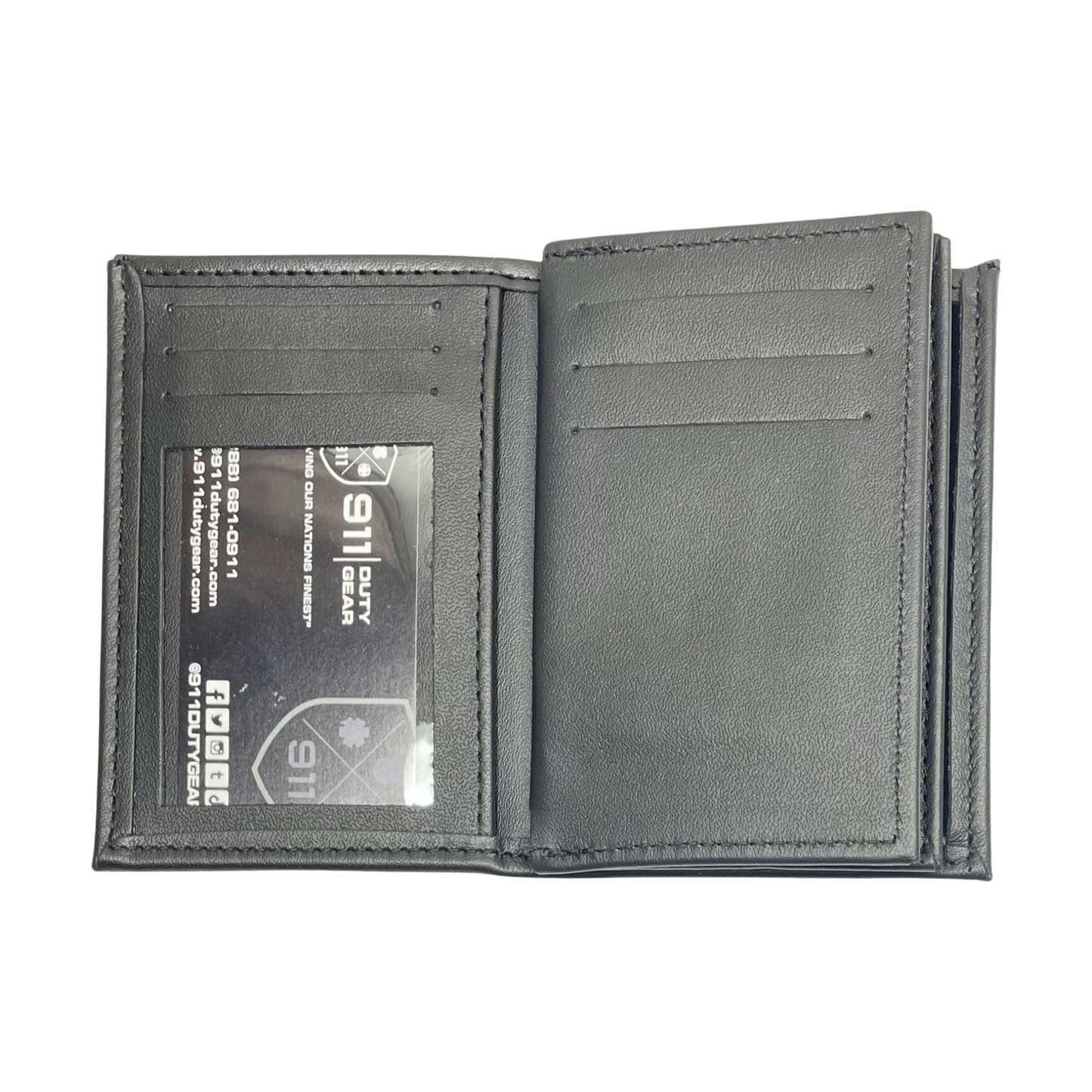ATF | Bureau of Alcohol, Tobacco, Firearms and Explosives - ATFE Special Agent Horizontal Bifold Double ID Credential & Hidden Badge Wallet-Perfect Fit-911 Duty Gear USA
