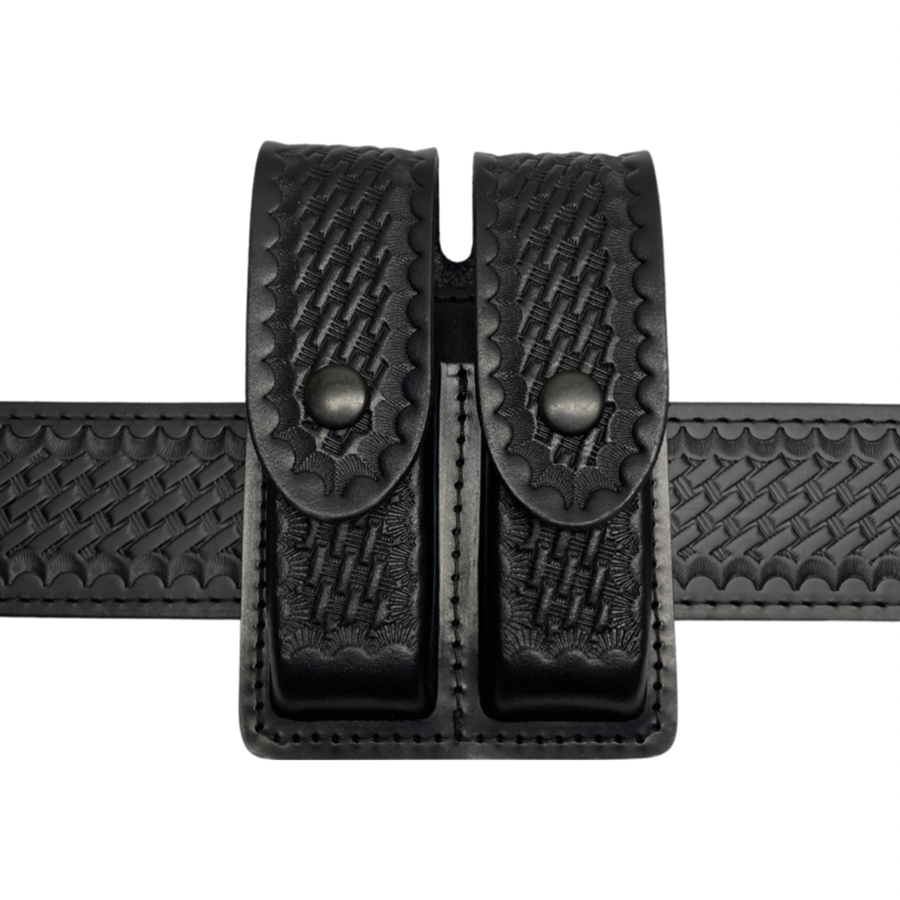 Leather Closed Top Magazine Pouch - Universal Single Stacked Mags-Perfect Fit-911 Duty Gear USA