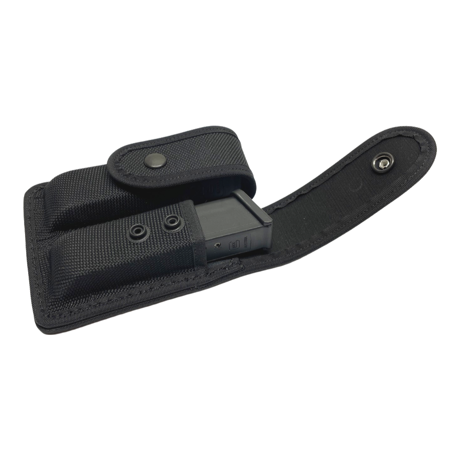 Large Closed Top Nylon Magazine Pouch - Universal Double Stacked Mags-Perfect Fit-911 Duty Gear USA