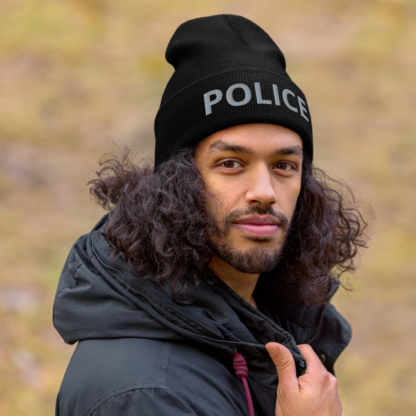 Embroidered Police Duty Cuffed Yupoong Beanie-911 Duty Gear USA-911 Duty Gear USA
