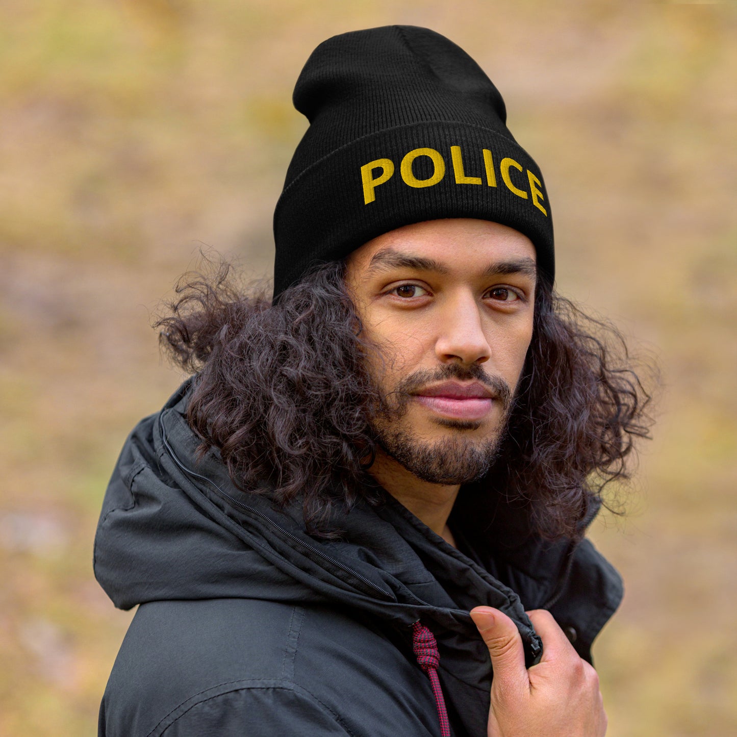 Embroidered Police Duty Cuffed Yupoong Beanie-911 Duty Gear USA-911 Duty Gear USA
