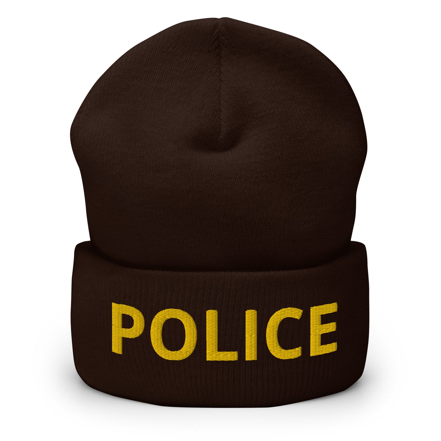 Embroidered Police Duty Cuffed Yupoong Beanie-911 Duty Gear USA-911 Duty Gear USA
