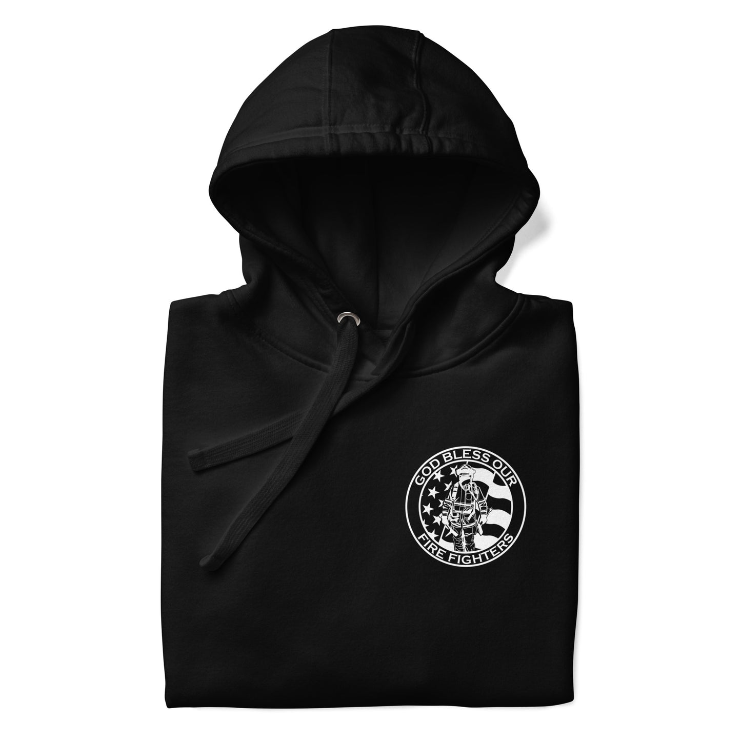 God Bless Firefighters and American Flag Premium Unisex Hoodie-911 Duty Gear USA-911 Duty Gear USA