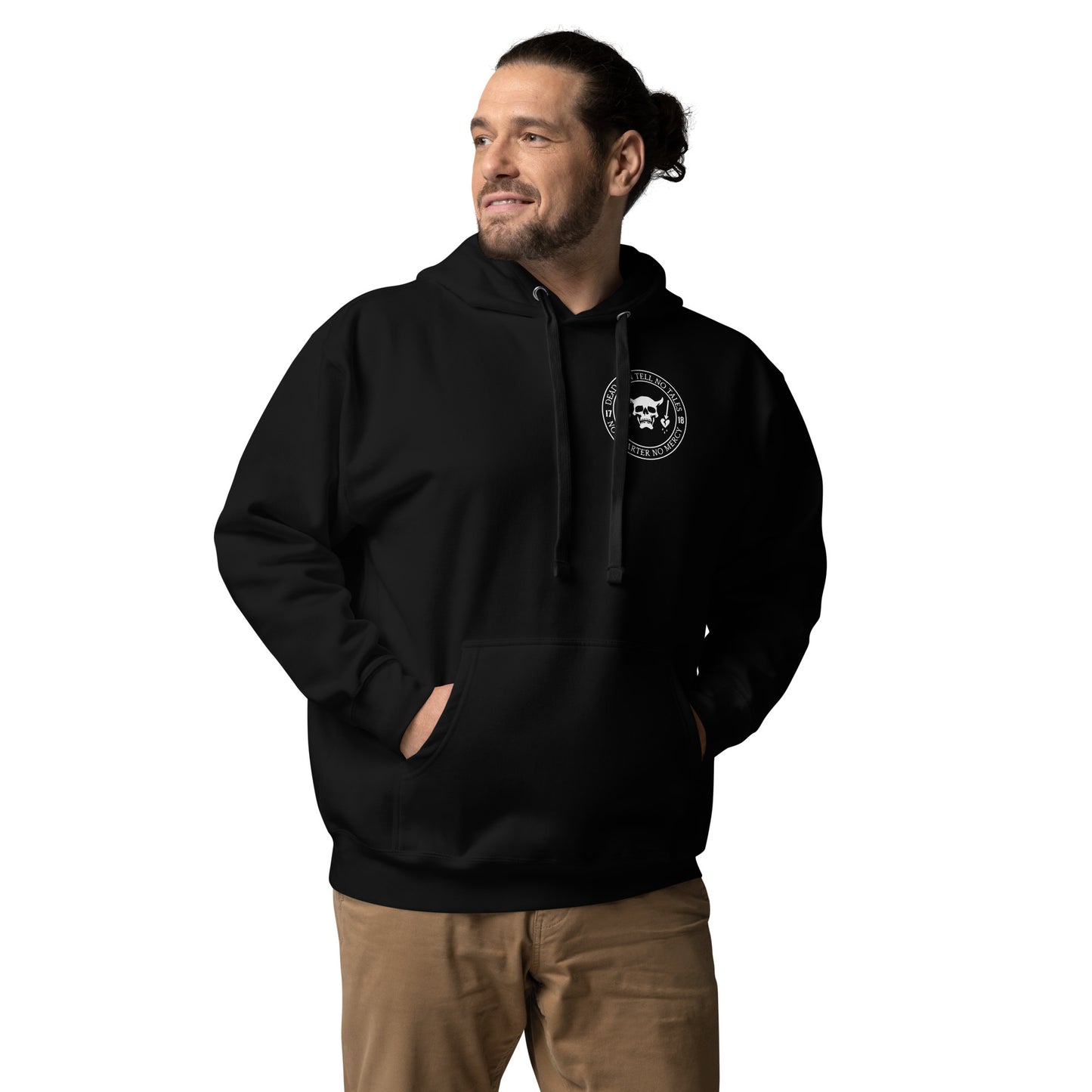 Dead Men Tell No Tales - No Quarter No Mercy Premium Hoodie-911 Duty Gear USA-911 Duty Gear USA