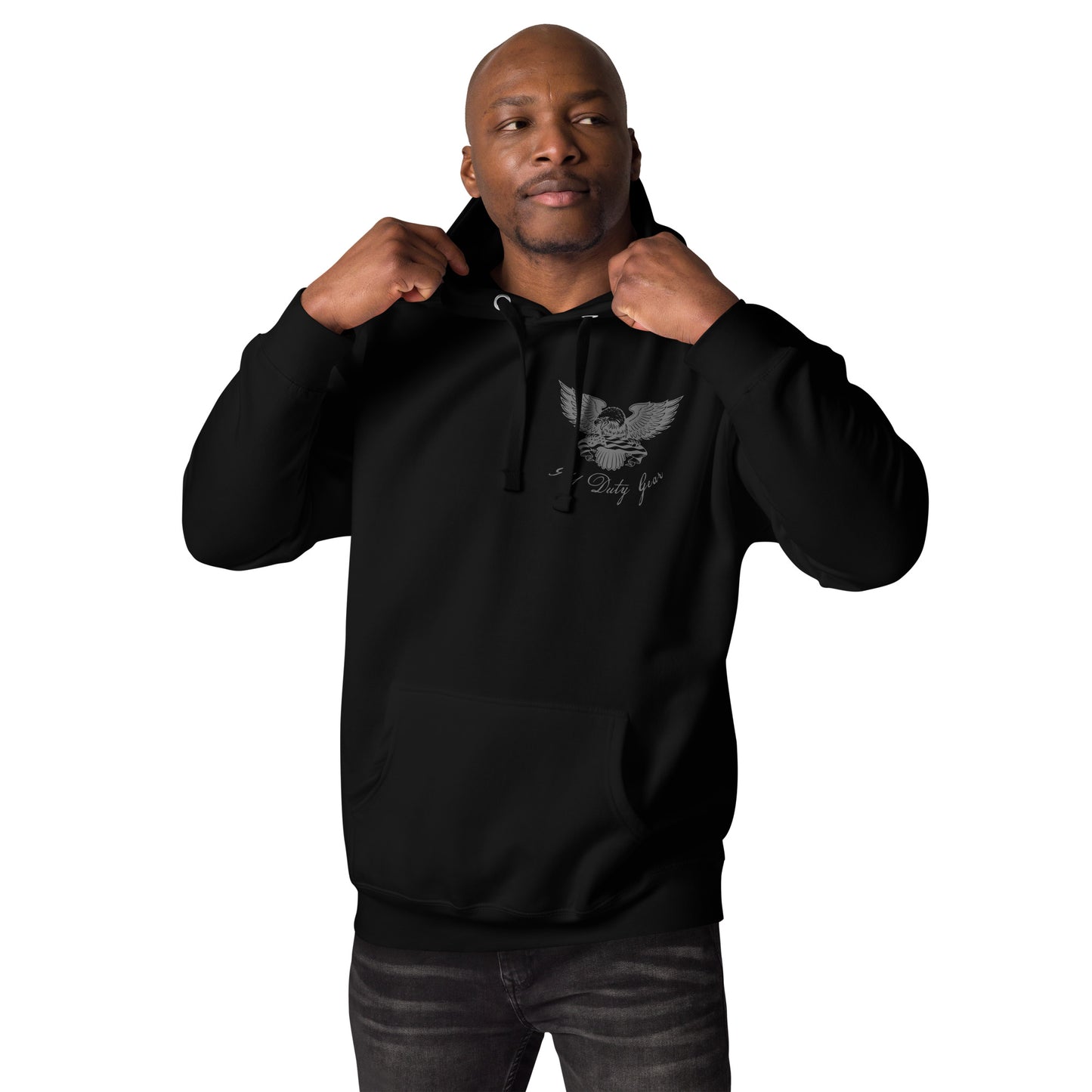911 USA Eagle Holding Flag Hoodie-911 Duty Gear USA-911 Duty Gear USA