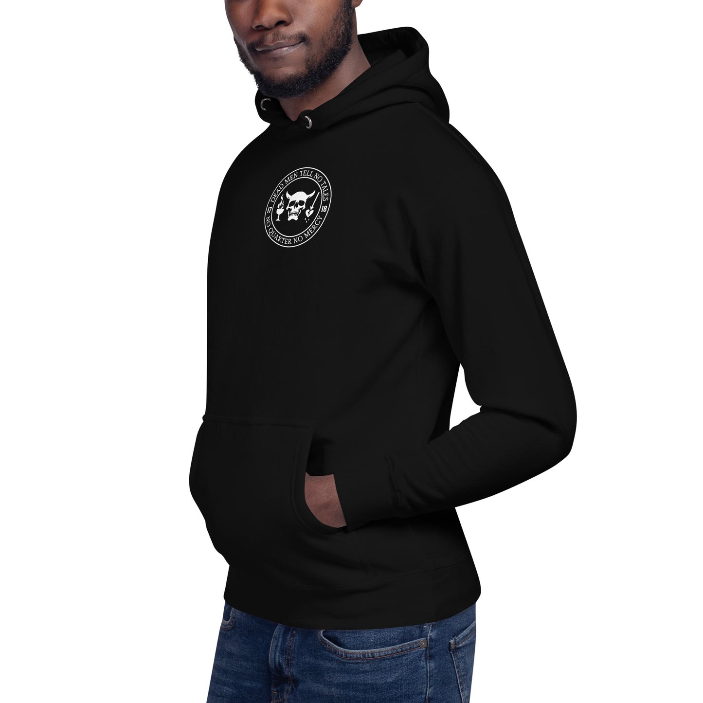 Dead Men Tell No Tales - No Quarter No Mercy Premium Hoodie-911 Duty Gear USA-911 Duty Gear USA