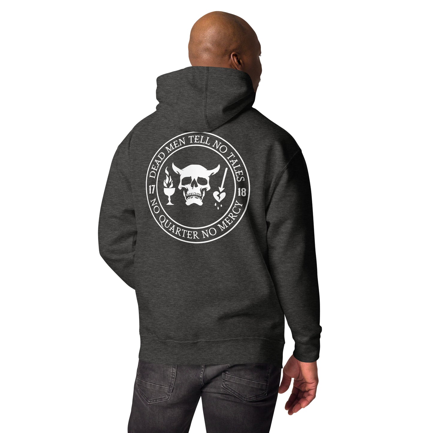 Dead Men Tell No Tales - No Quarter No Mercy Premium Hoodie-911 Duty Gear USA-911 Duty Gear USA