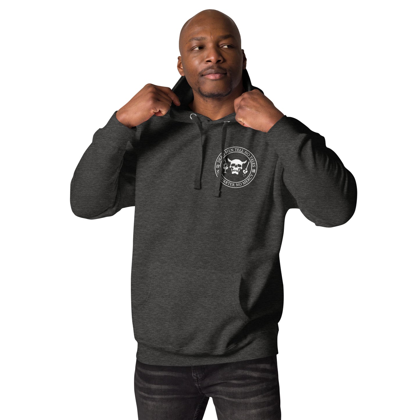 Dead Men Tell No Tales - No Quarter No Mercy Premium Hoodie-911 Duty Gear USA-911 Duty Gear USA