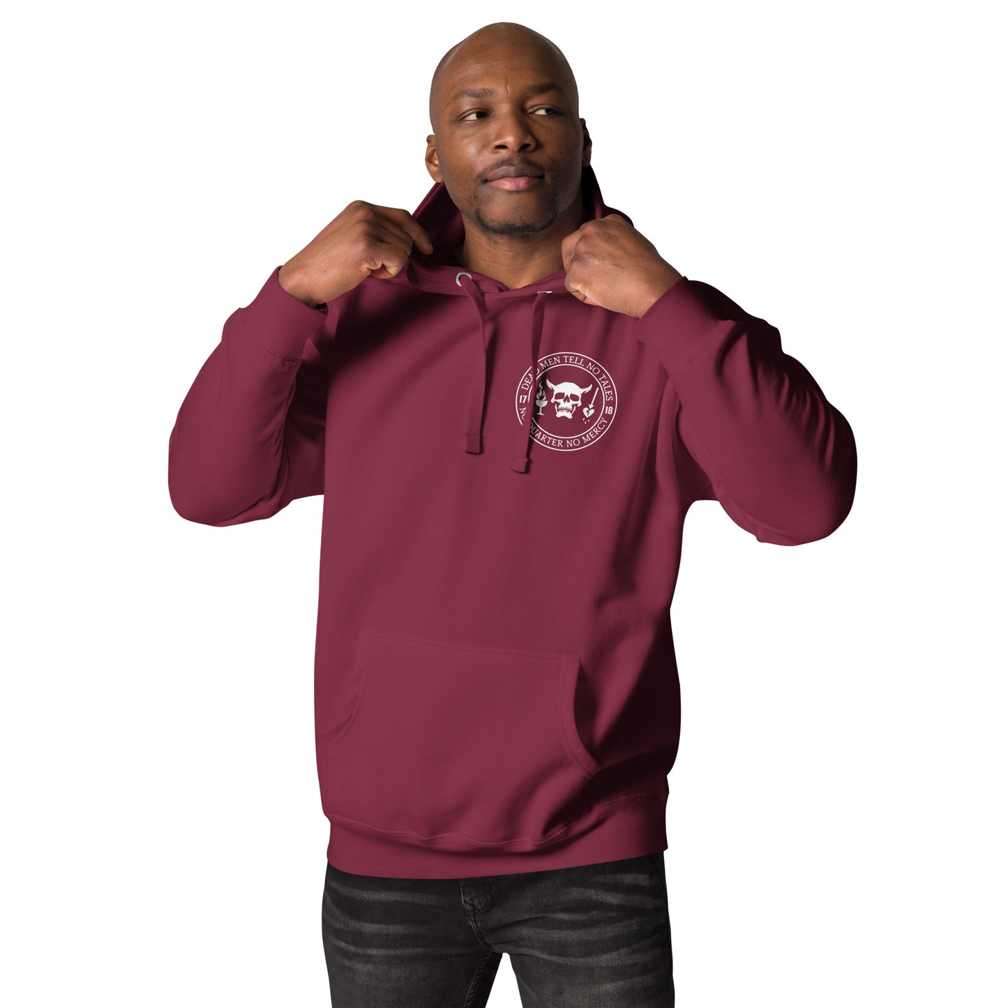 Dead Men Tell No Tales - No Quarter No Mercy Premium Hoodie-911 Duty Gear USA-911 Duty Gear USA