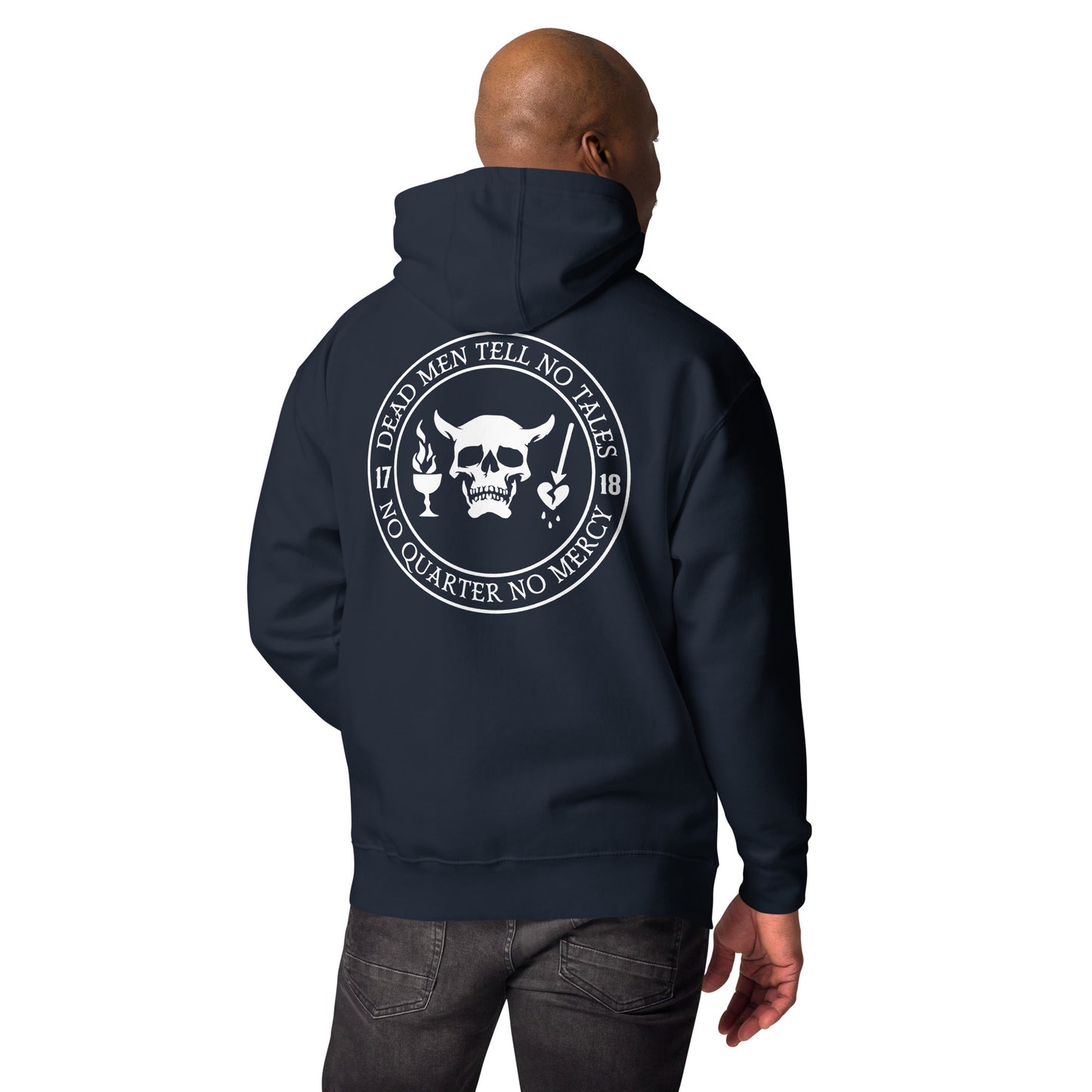 Dead Men Tell No Tales - No Quarter No Mercy Premium Hoodie-911 Duty Gear USA-911 Duty Gear USA