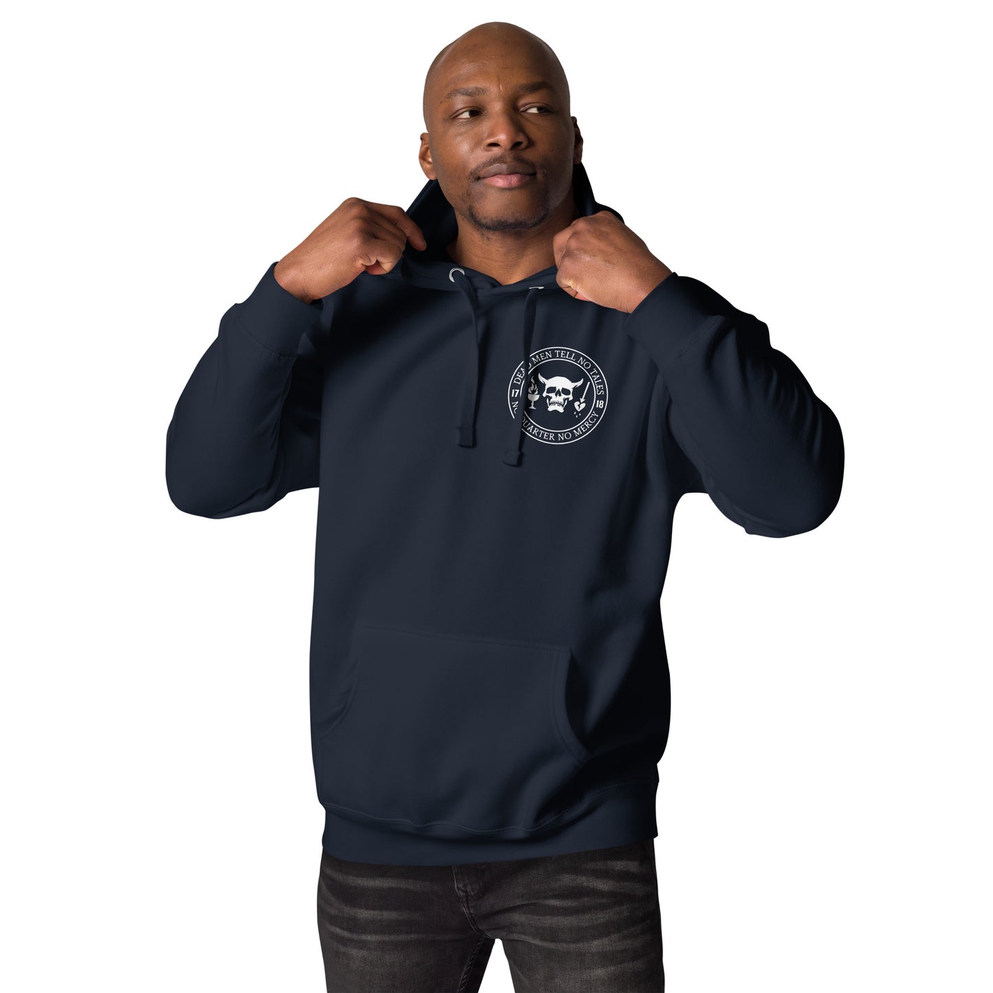 Dead Men Tell No Tales - No Quarter No Mercy Premium Hoodie-911 Duty Gear USA-911 Duty Gear USA