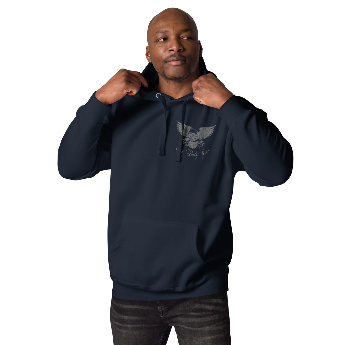 911 USA Eagle Holding Flag Hoodie-911 Duty Gear USA-911 Duty Gear USA
