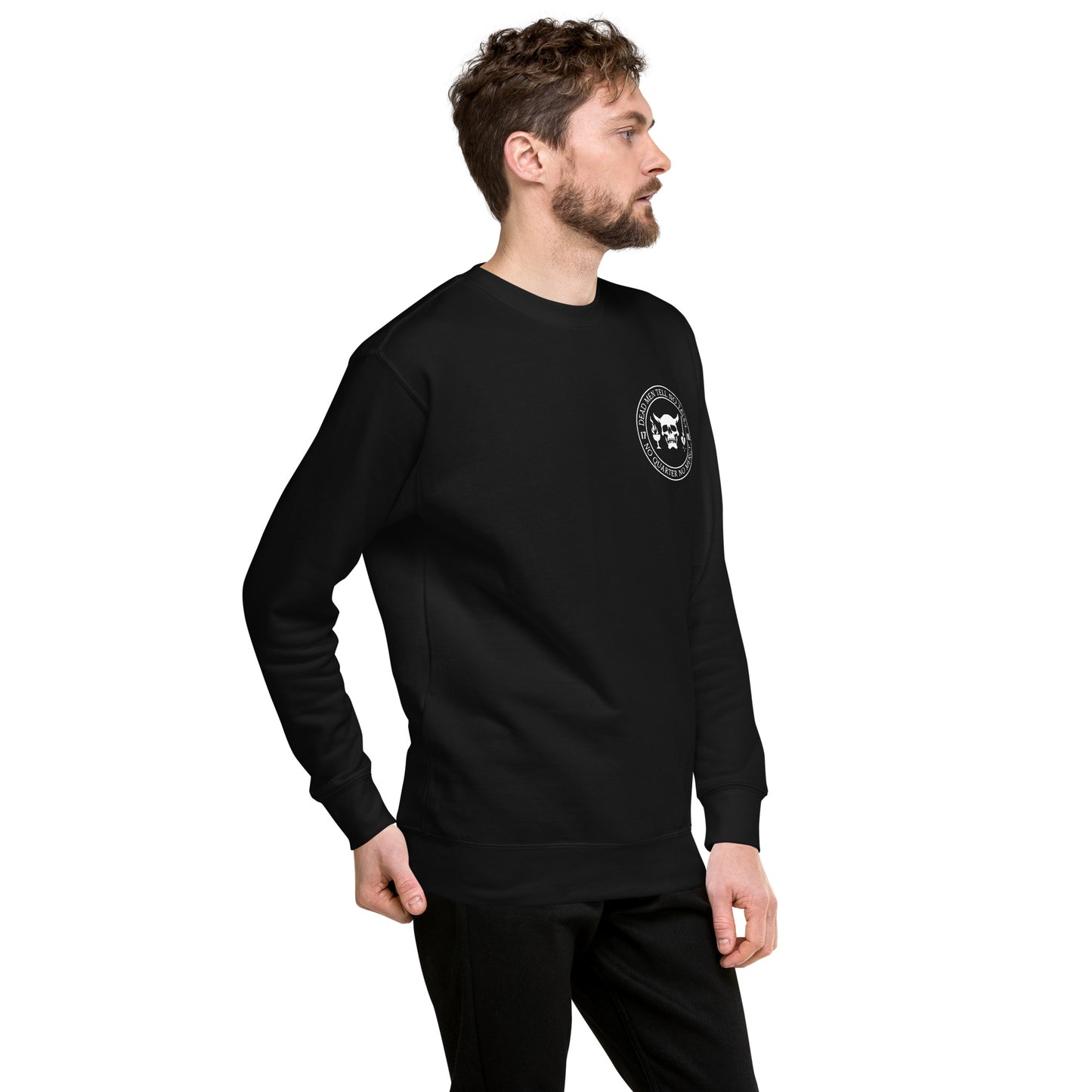 Dead Men Tell No Tales - No Quarter No Mercy Unisex Premium Sweatshirt-911 Duty Gear USA-911 Duty Gear USA