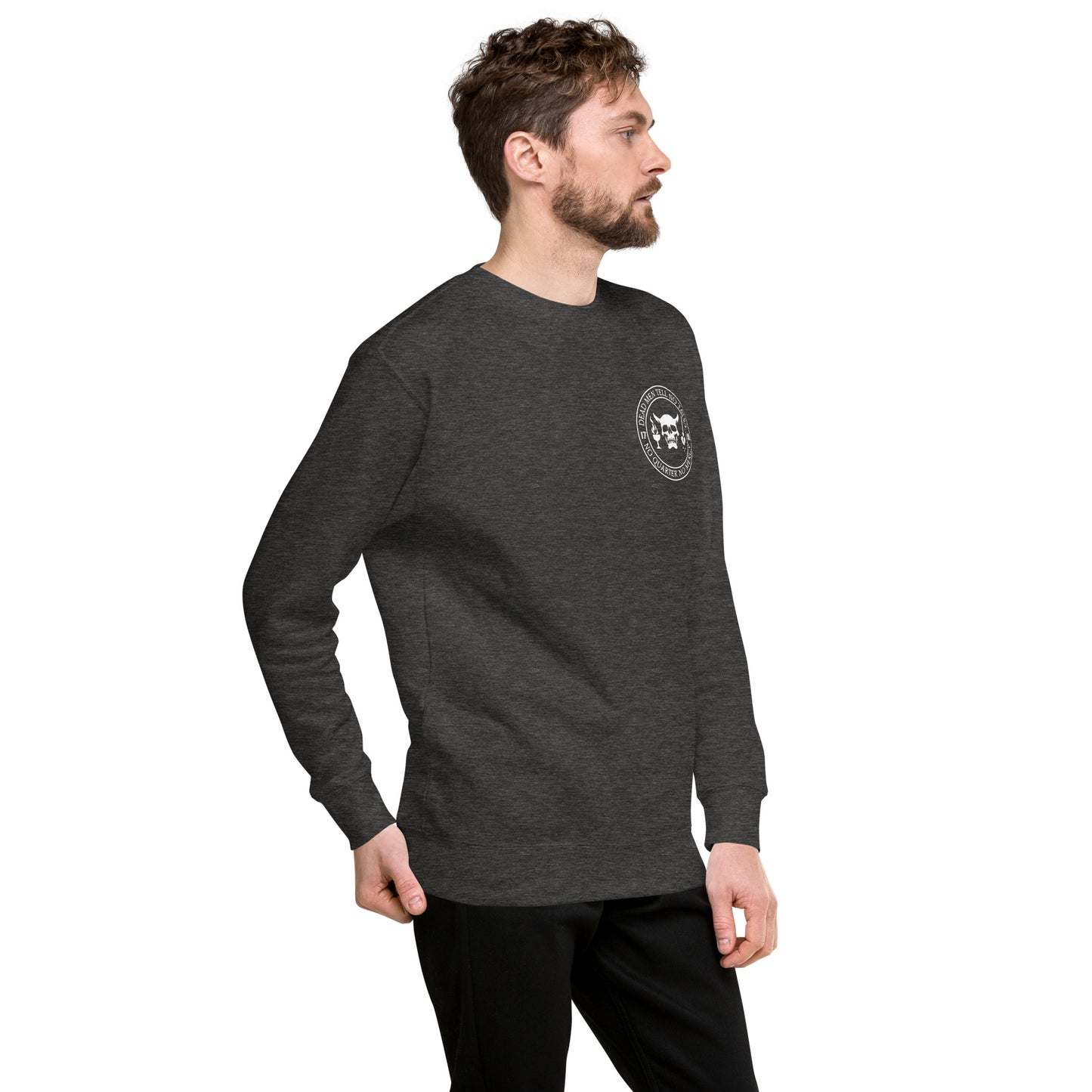 Dead Men Tell No Tales - No Quarter No Mercy Unisex Premium Sweatshirt-911 Duty Gear USA-911 Duty Gear USA