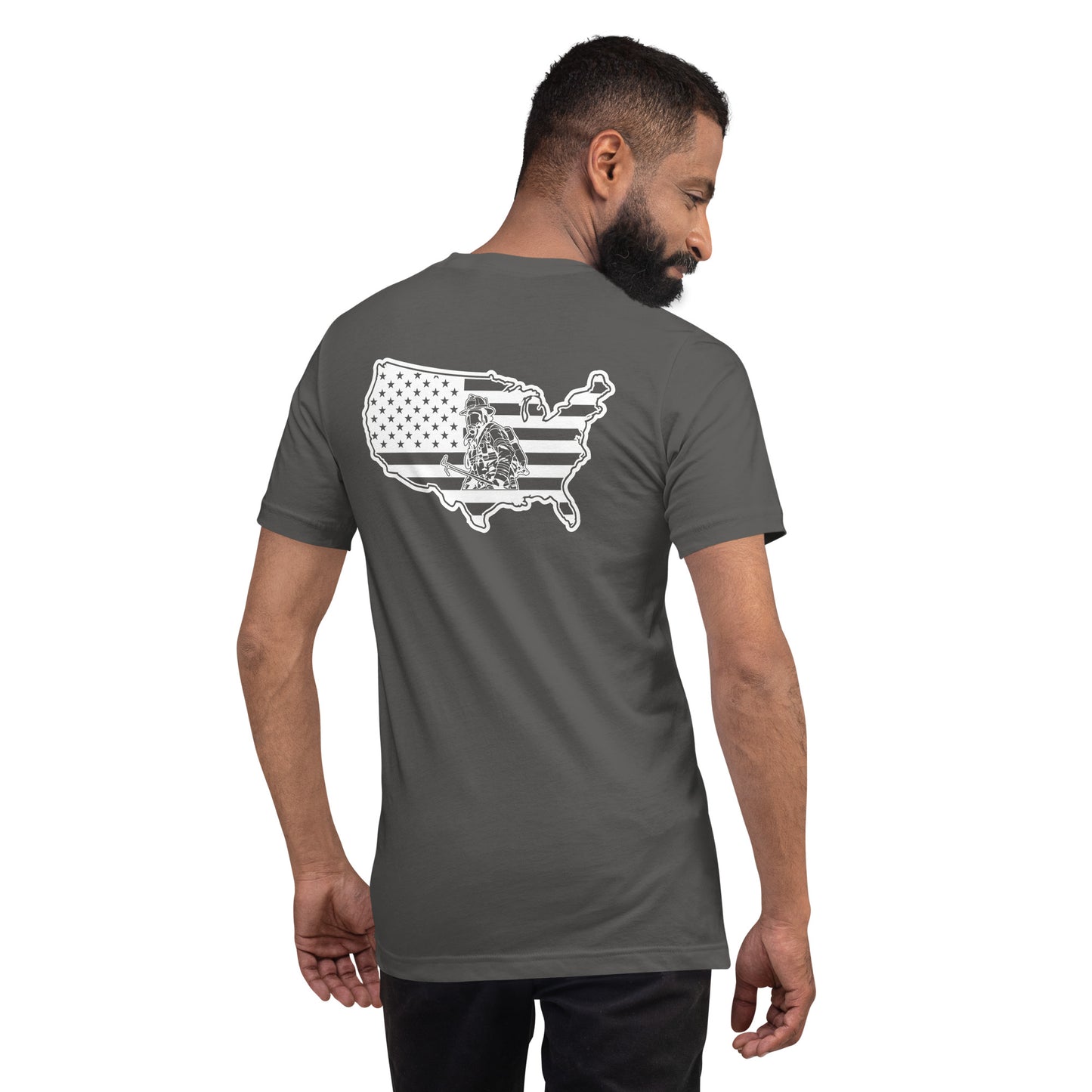 God Bless our Firefighters American Premium Tee-911 Duty Gear USA-911 Duty Gear USA