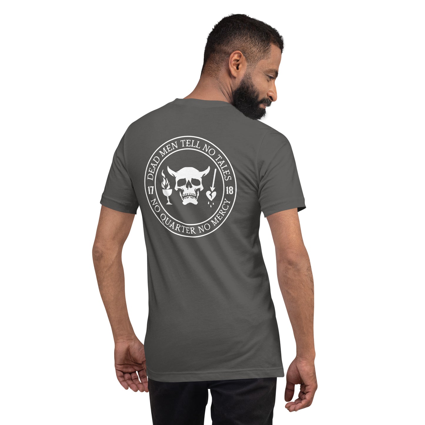 Dead Men Tell No Tales - No Quarter No Mercy Premium Tee Shirt-911 Duty Gear USA-911 Duty Gear USA