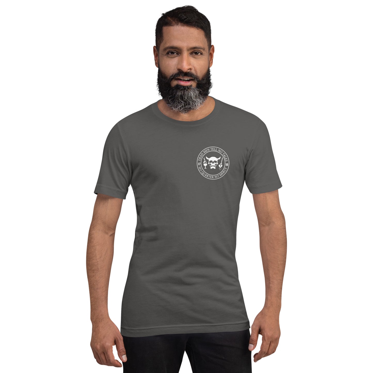 Dead Men Tell No Tales - No Quarter No Mercy Premium Tee Shirt-911 Duty Gear USA-911 Duty Gear USA