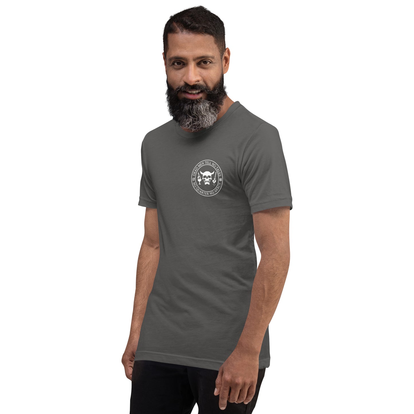 Dead Men Tell No Tales - No Quarter No Mercy Premium Tee Shirt-911 Duty Gear USA-911 Duty Gear USA