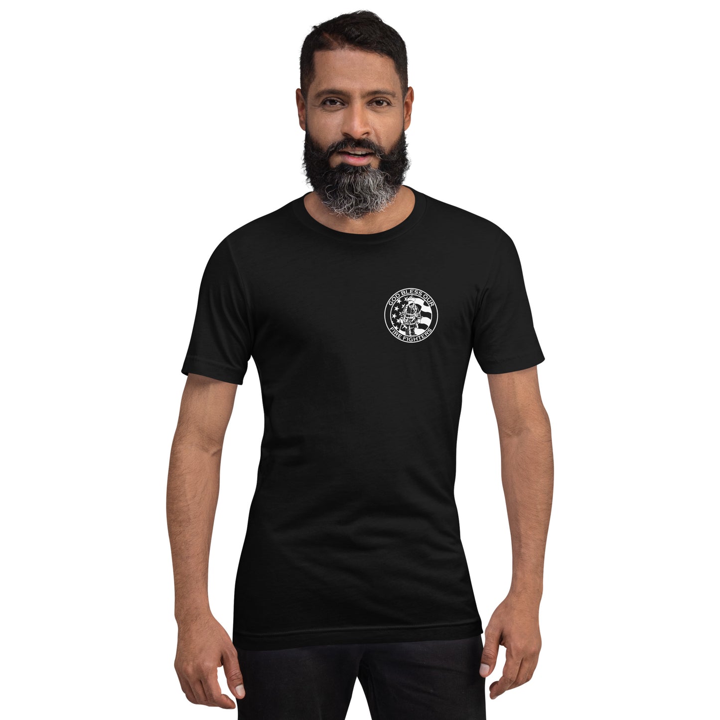 God Bless our Firefighters American Premium Tee-911 Duty Gear USA-911 Duty Gear USA