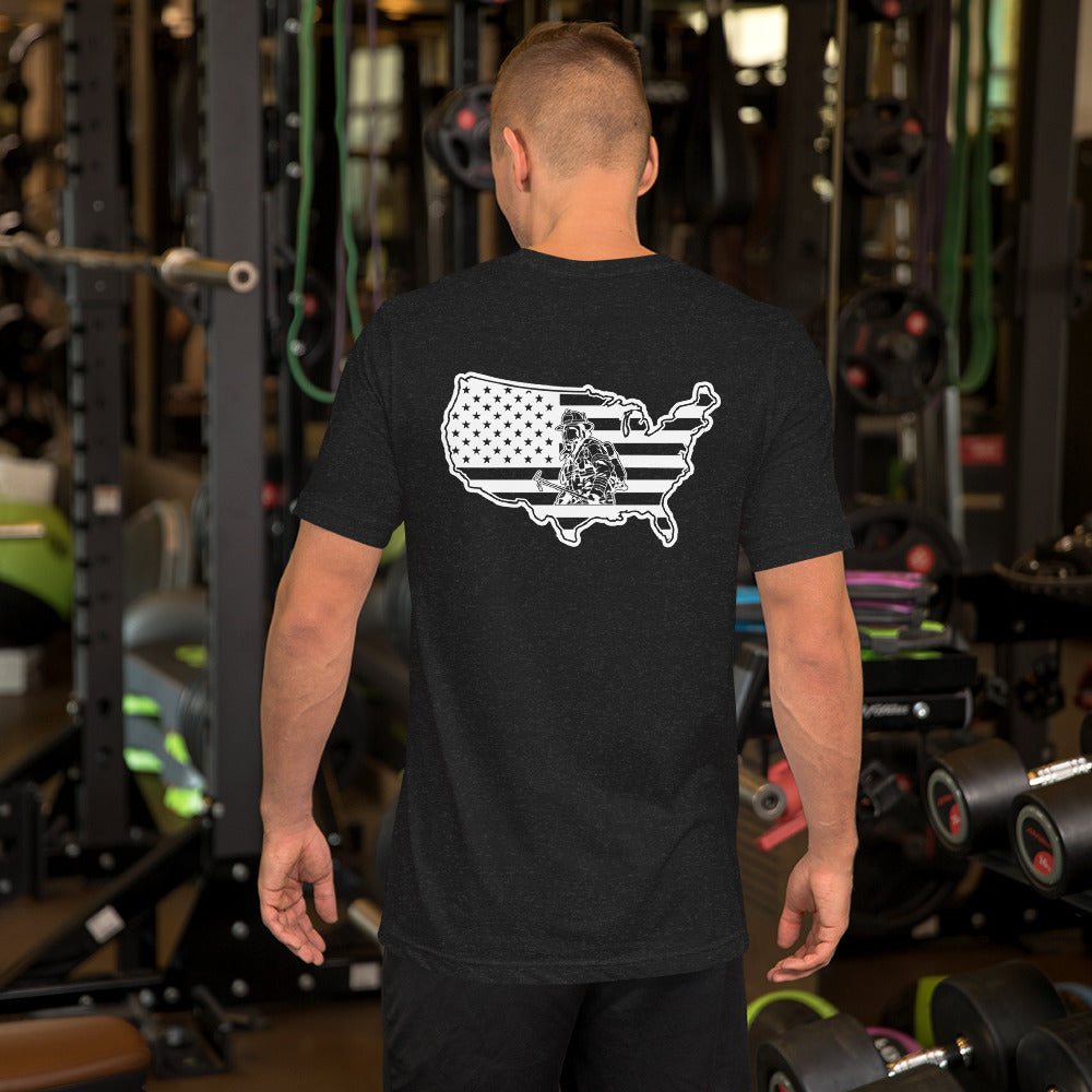 Maltese Cross Fire Department American Premium Tee-911 Duty Gear USA-911 Duty Gear USA