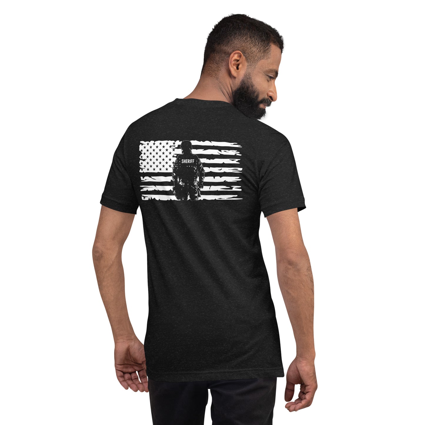 American by Birth, Sheriff by Choice Premium Tee Shirt-911 Duty Gear USA-911 Duty Gear USA