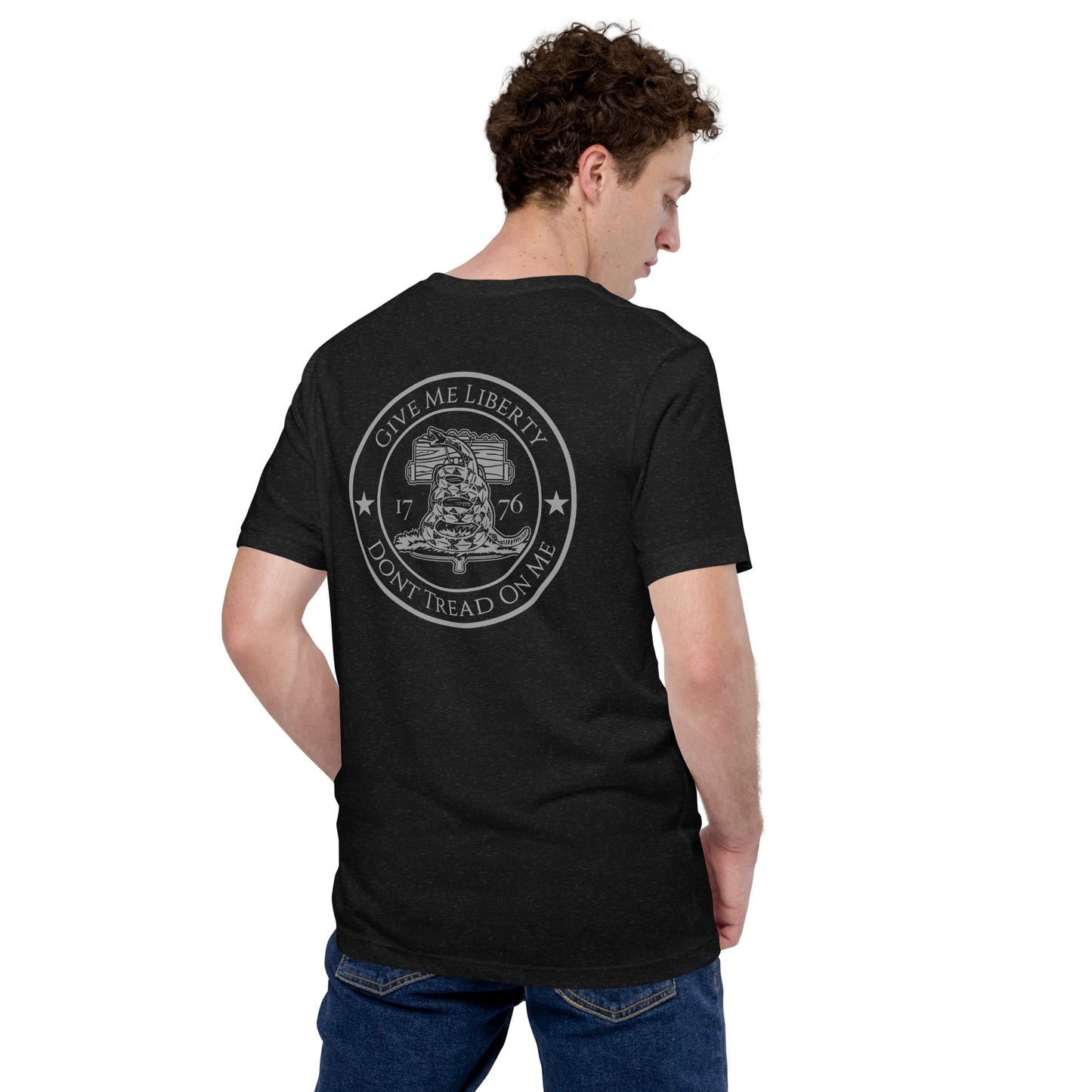 Give Me Liberty - Dont Tread On Me Premium Tee Shirt-911 Duty Gear USA-911 Duty Gear USA