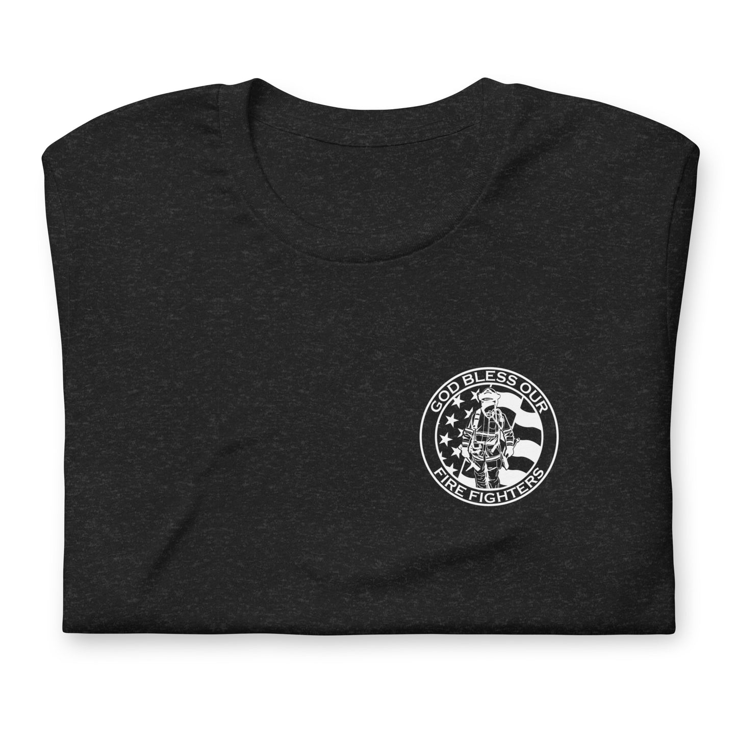 God Bless our Firefighters American Premium Tee-911 Duty Gear USA-911 Duty Gear USA