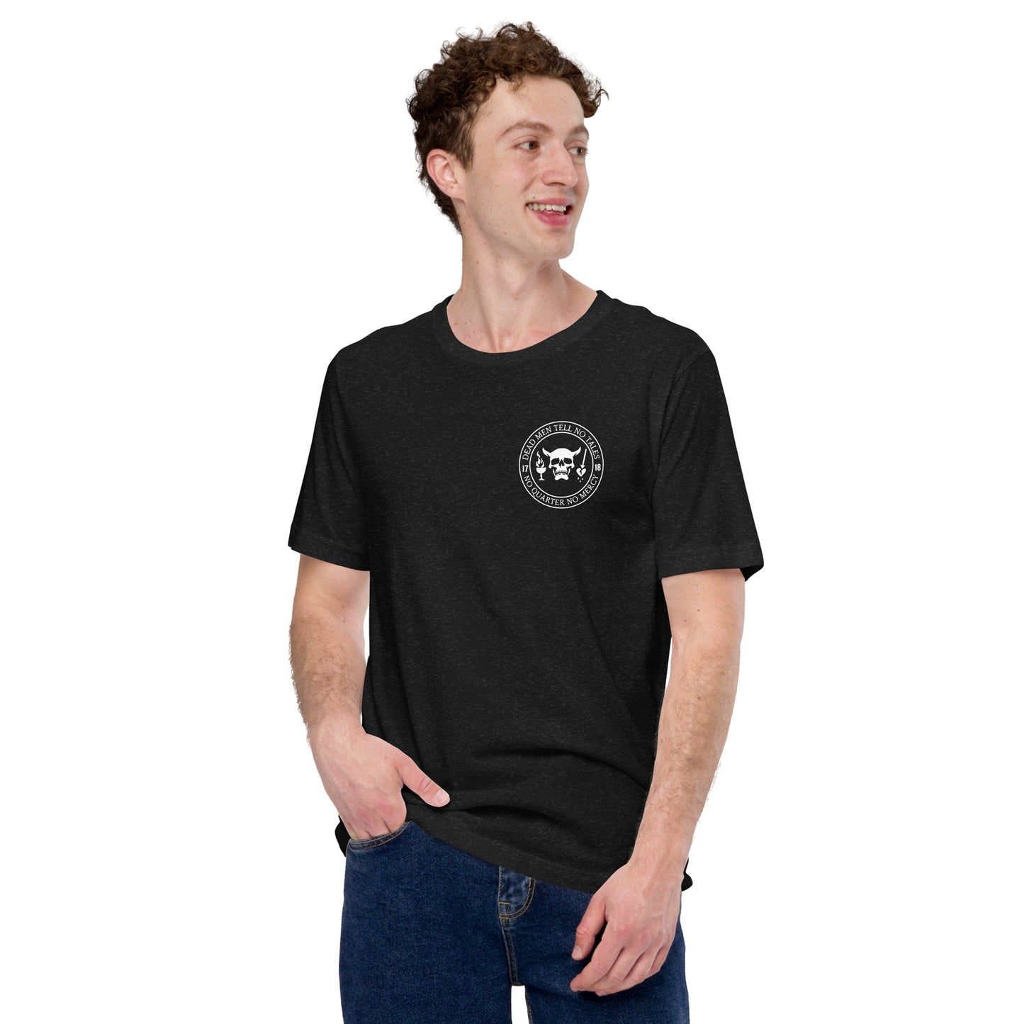 Dead Men Tell No Tales - No Quarter No Mercy Premium Tee Shirt-911 Duty Gear USA-911 Duty Gear USA