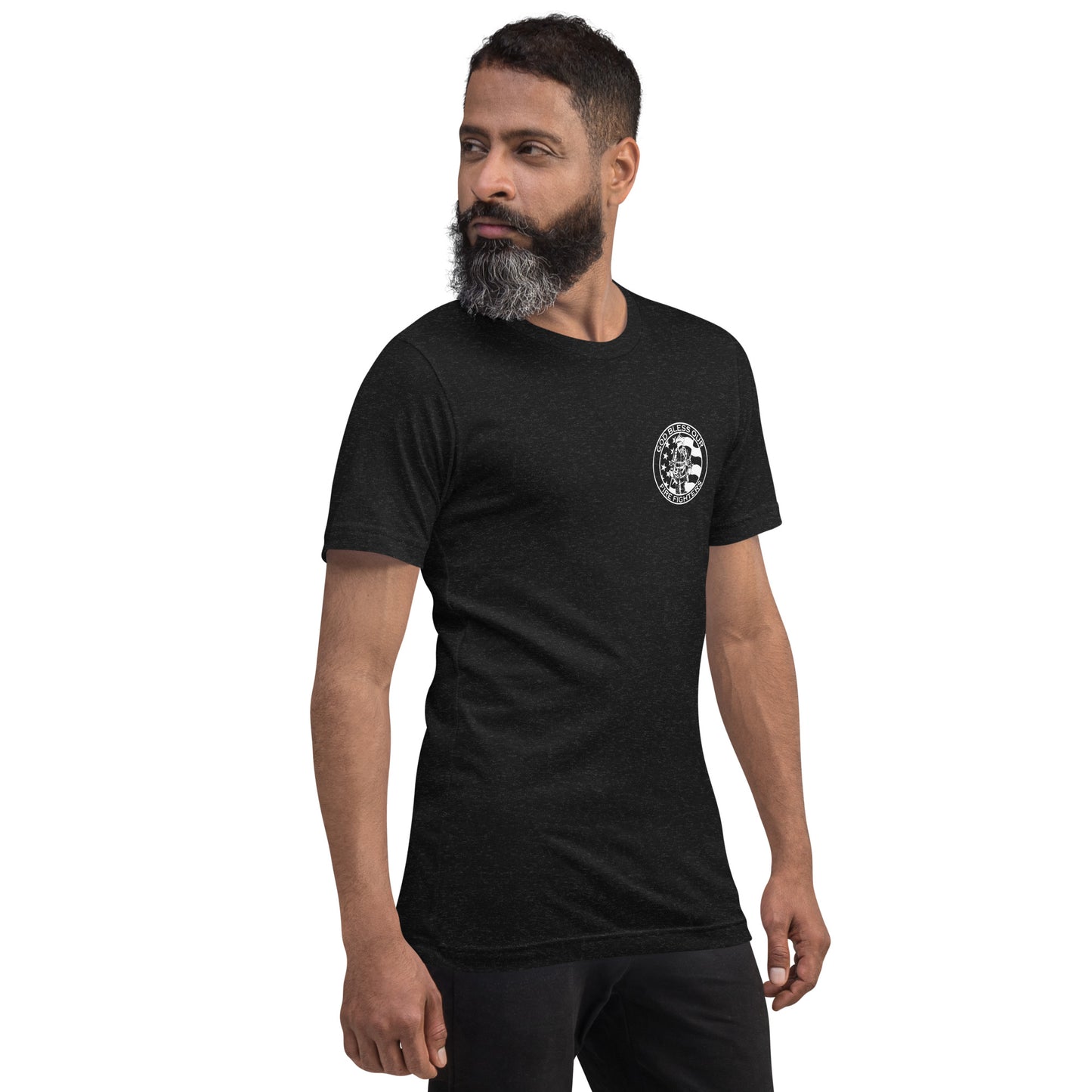 God Bless our Firefighters American Premium Tee-911 Duty Gear USA-911 Duty Gear USA