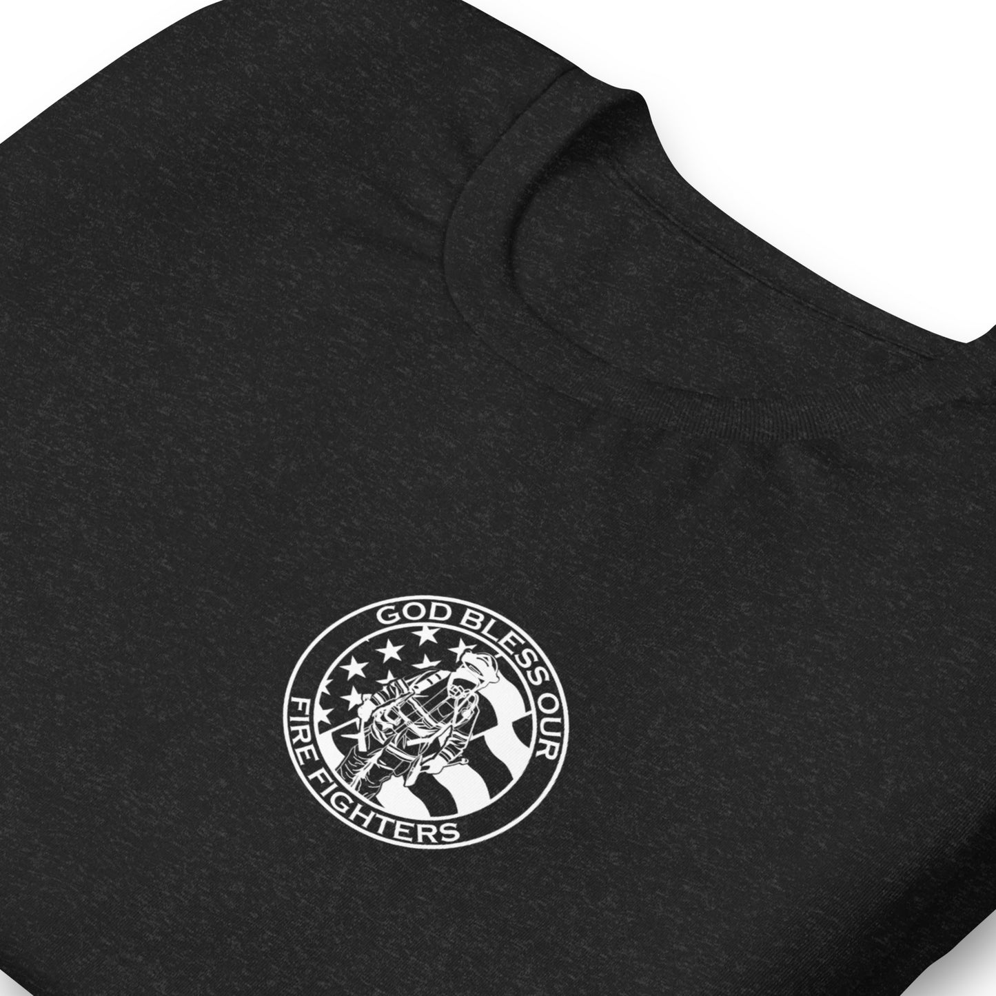 God Bless our Firefighters American Premium Tee-911 Duty Gear USA-911 Duty Gear USA
