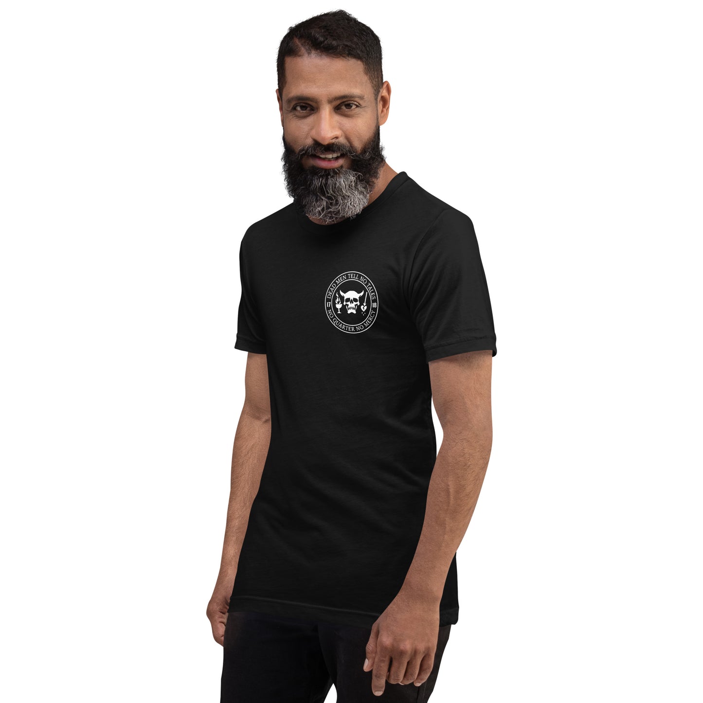 Dead Men Tell No Tales - No Quarter No Mercy Premium Tee Shirt-911 Duty Gear USA-911 Duty Gear USA