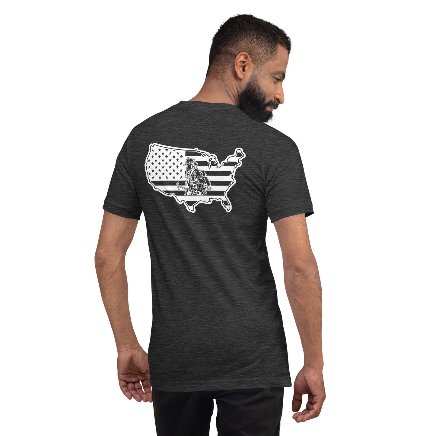 God Bless our Firefighters American Premium Tee-911 Duty Gear USA-911 Duty Gear USA
