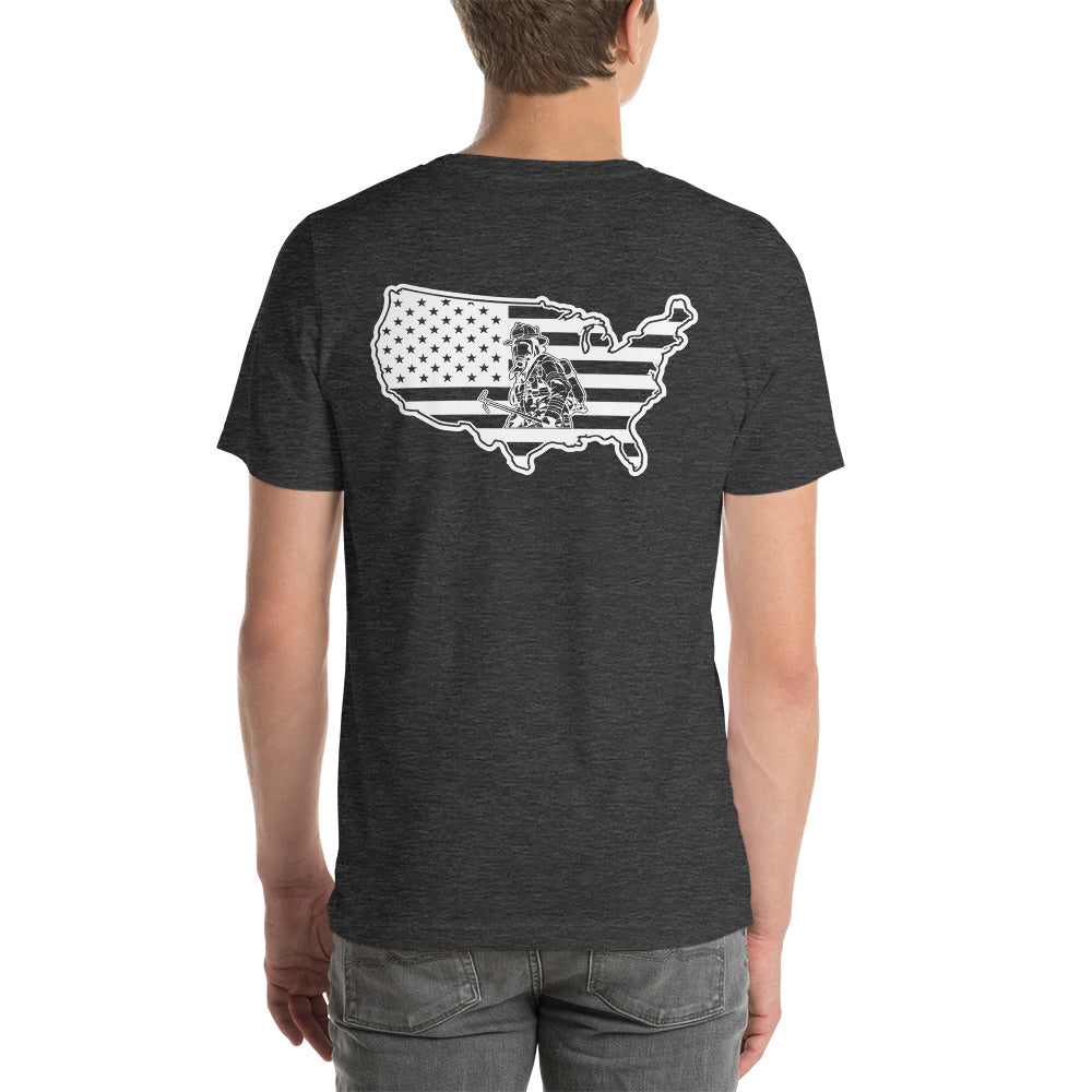Maltese Cross Fire Department American Premium Tee-911 Duty Gear USA-911 Duty Gear USA