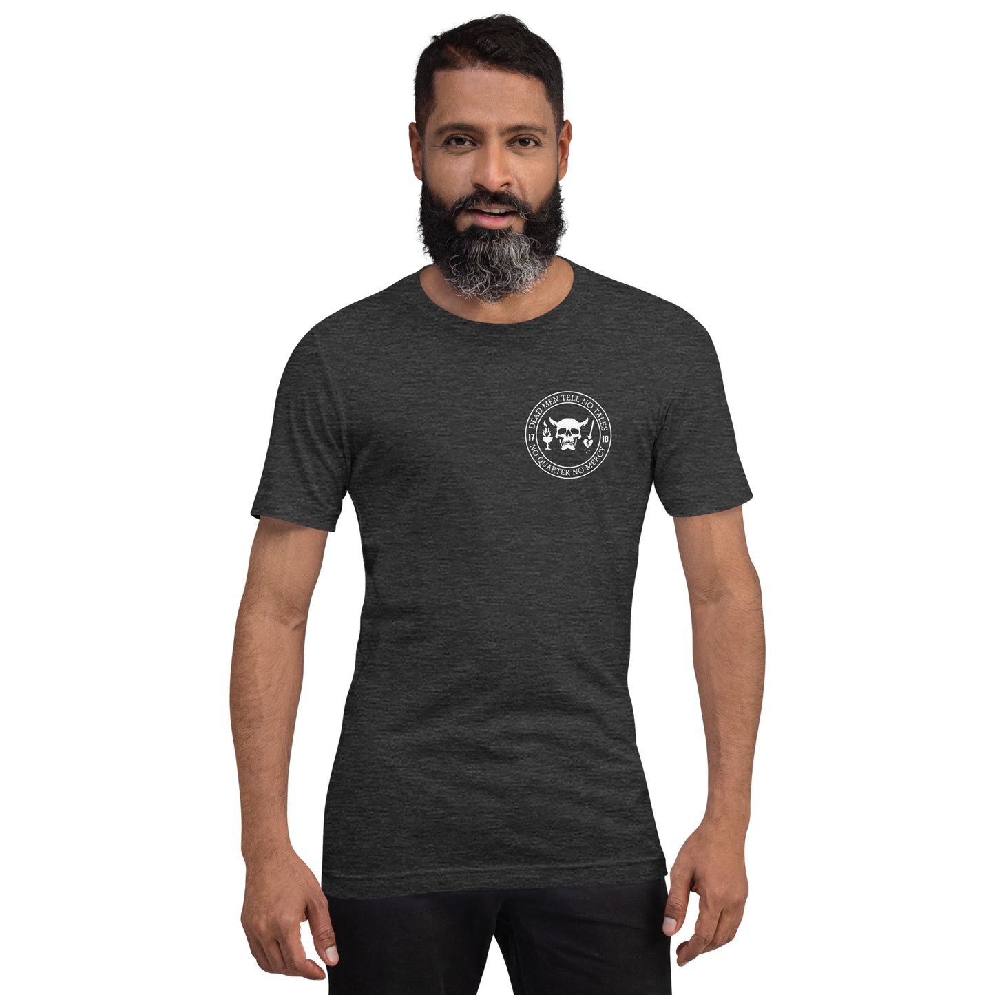 Dead Men Tell No Tales - No Quarter No Mercy Premium Tee Shirt-911 Duty Gear USA-911 Duty Gear USA