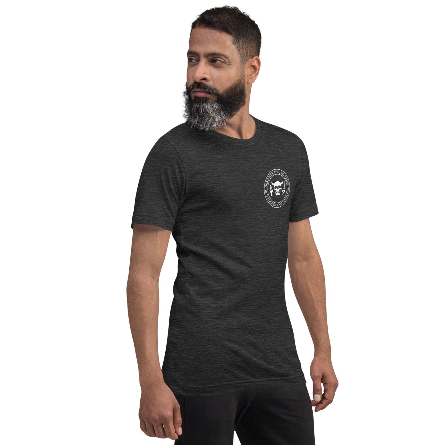 Dead Men Tell No Tales - No Quarter No Mercy Premium Tee Shirt-911 Duty Gear USA-911 Duty Gear USA