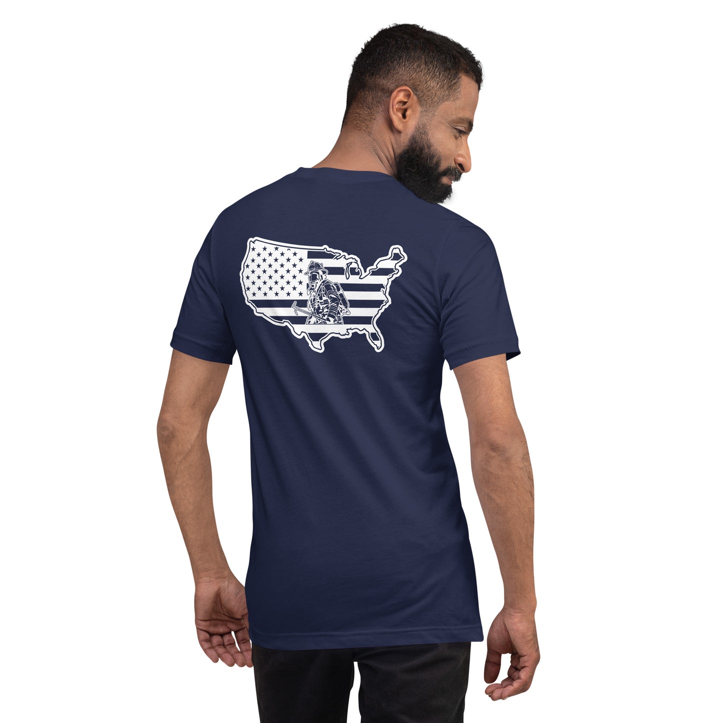 God Bless our Firefighters American Premium Tee-911 Duty Gear USA-911 Duty Gear USA