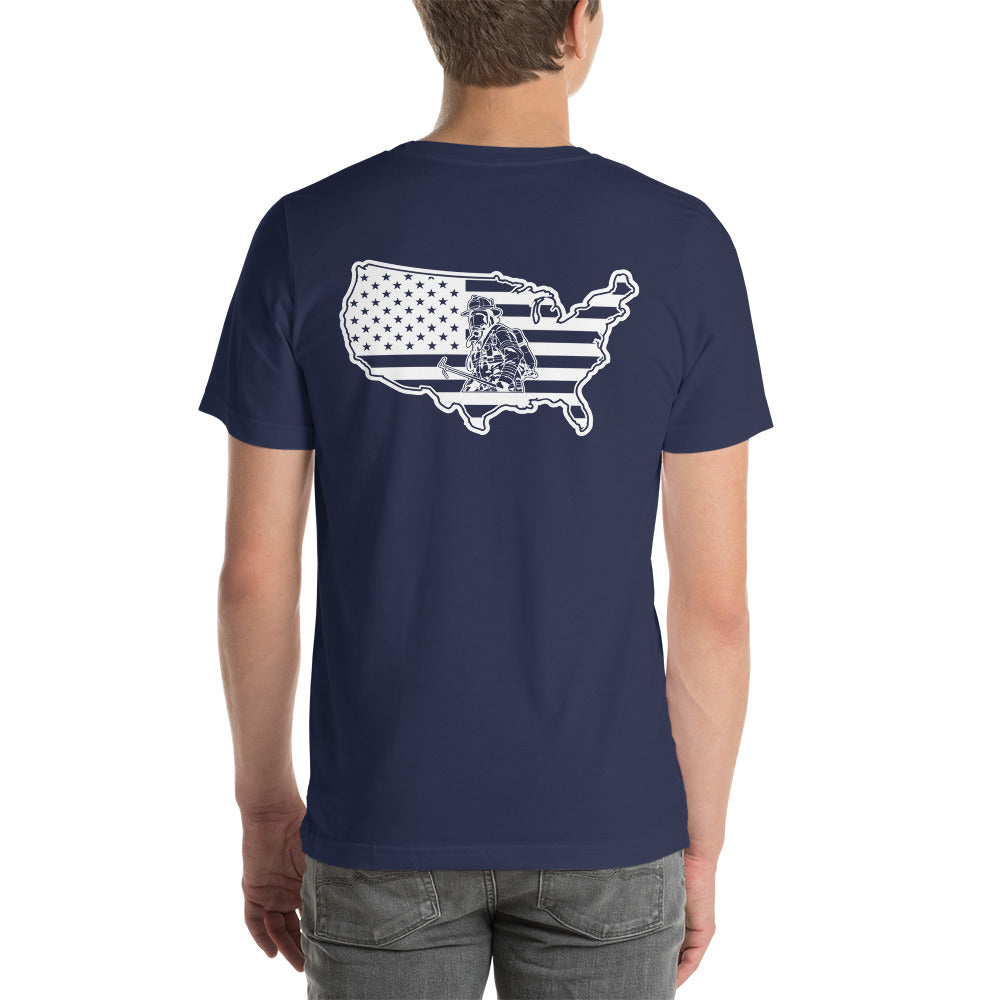 Maltese Cross Fire Department American Premium Tee-911 Duty Gear USA-911 Duty Gear USA