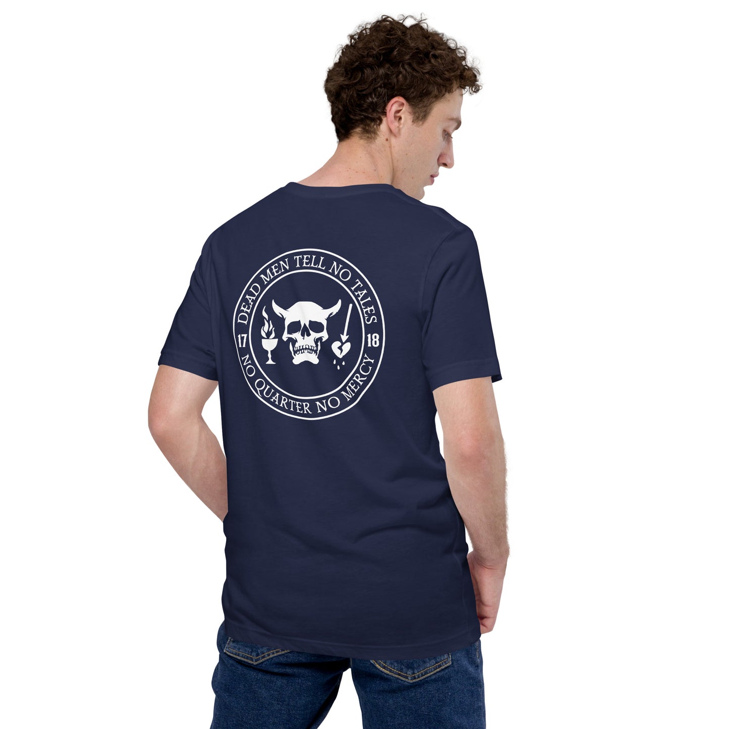 Dead Men Tell No Tales - No Quarter No Mercy Premium Tee Shirt-911 Duty Gear USA-911 Duty Gear USA