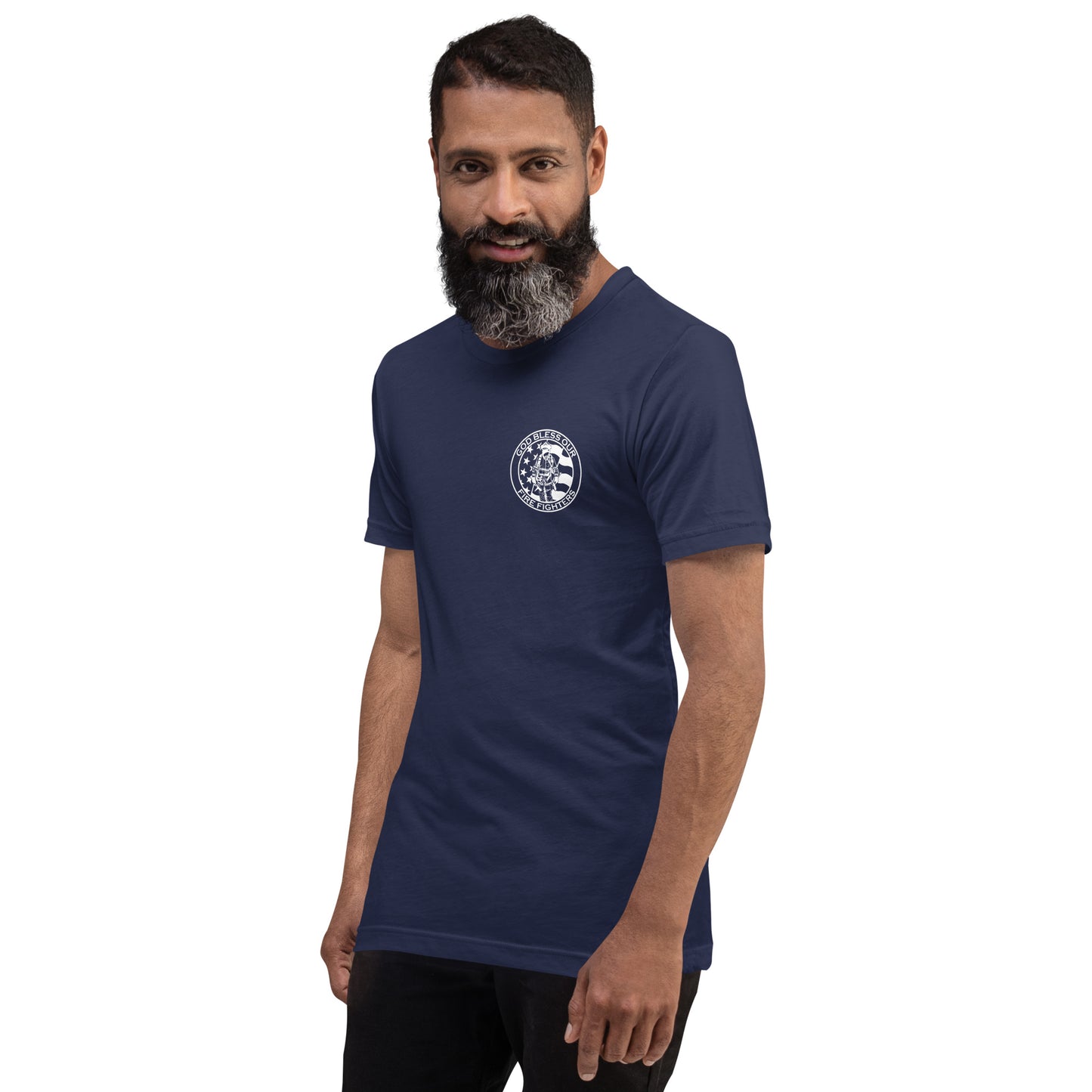 God Bless our Firefighters American Premium Tee-911 Duty Gear USA-911 Duty Gear USA