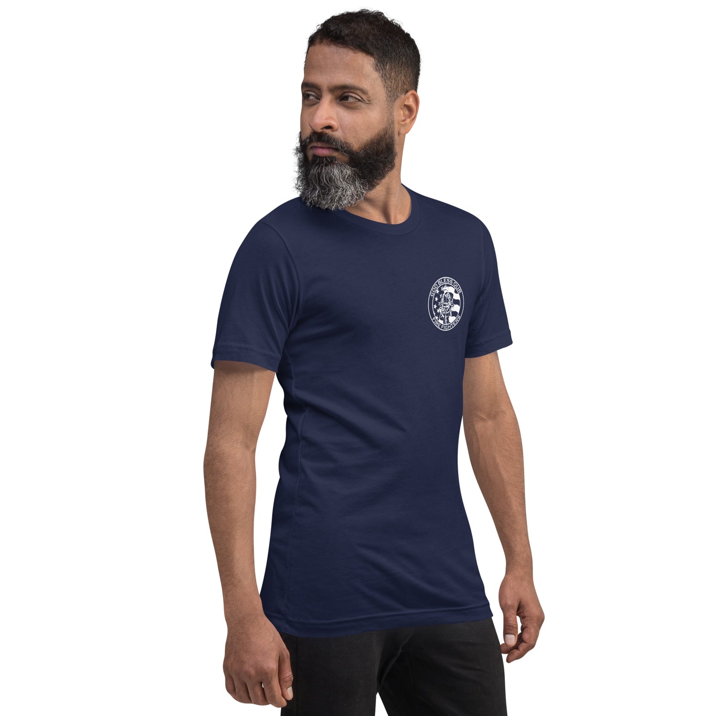 God Bless our Firefighters American Premium Tee-911 Duty Gear USA-911 Duty Gear USA