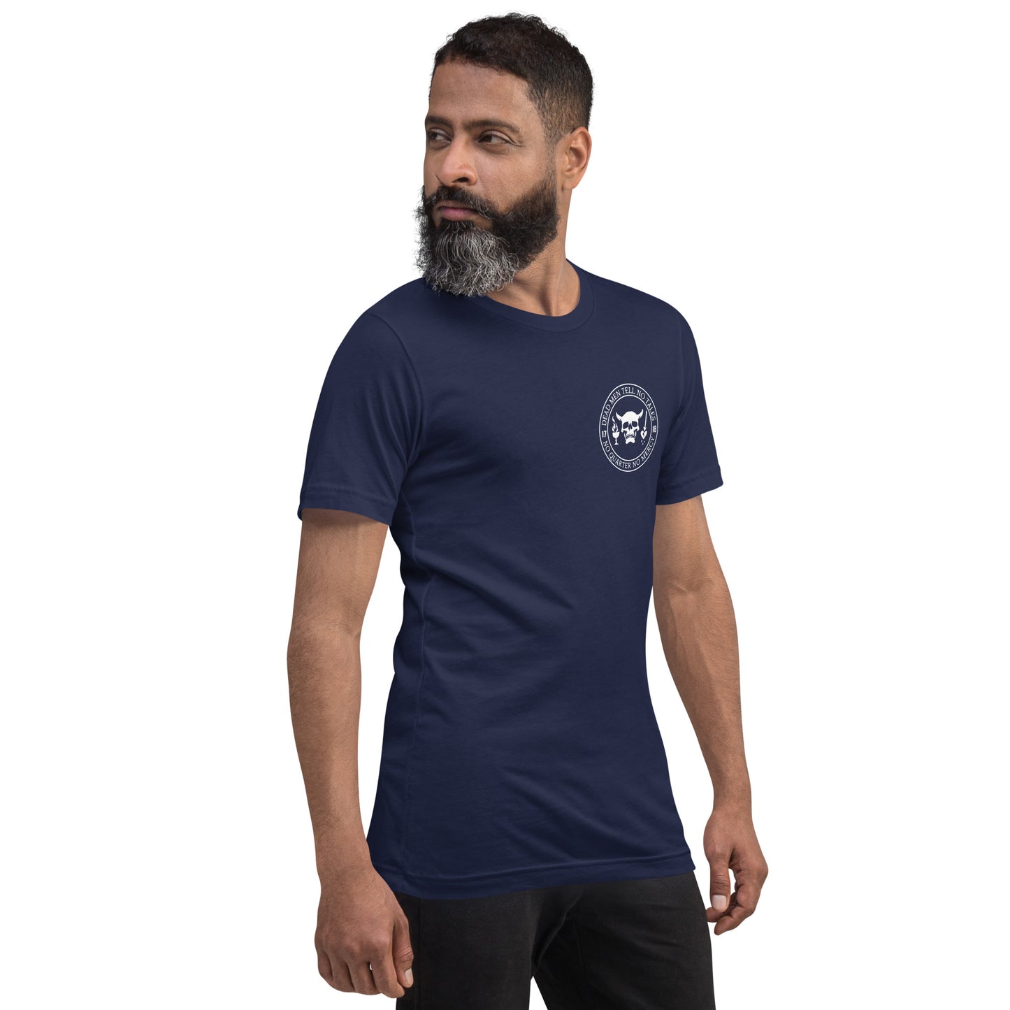 Dead Men Tell No Tales - No Quarter No Mercy Premium Tee Shirt-911 Duty Gear USA-911 Duty Gear USA