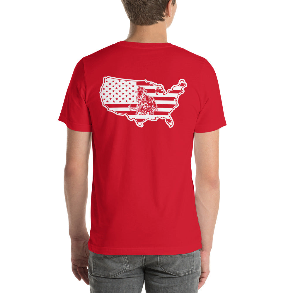 Maltese Cross Fire Department American Premium Tee-911 Duty Gear USA-911 Duty Gear USA