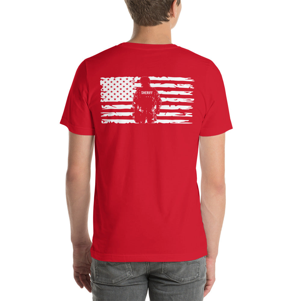American by Birth, Sheriff by Choice Premium Tee Shirt-911 Duty Gear USA-911 Duty Gear USA