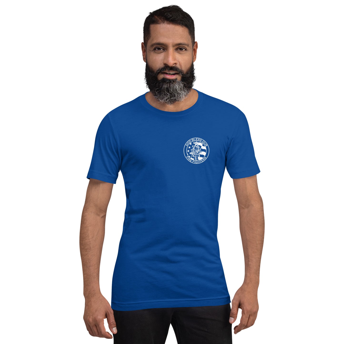 God Bless our Firefighters American Premium Tee-911 Duty Gear USA-911 Duty Gear USA