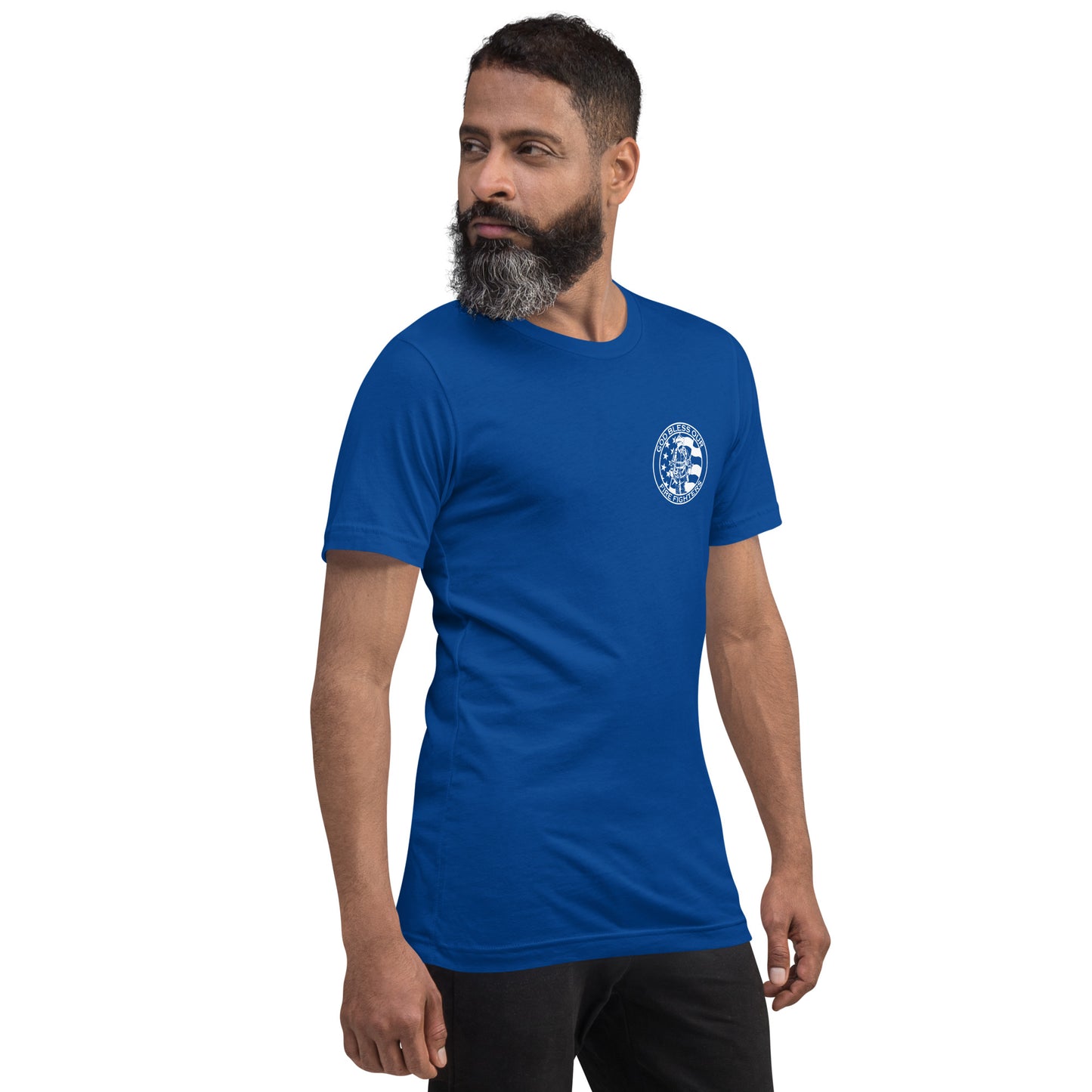 God Bless our Firefighters American Premium Tee-911 Duty Gear USA-911 Duty Gear USA