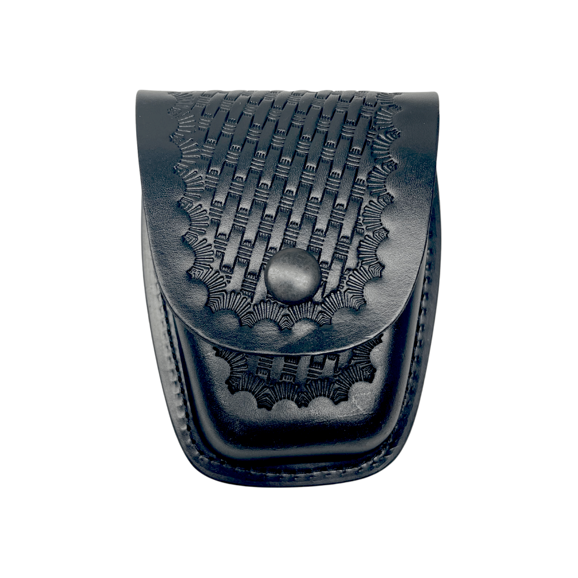 ASP Closed Top Basketweave Leather Handcuff Case – 911 Duty ASP Closed Top Basketweave Leather Handcuff Case – 911 Duty
