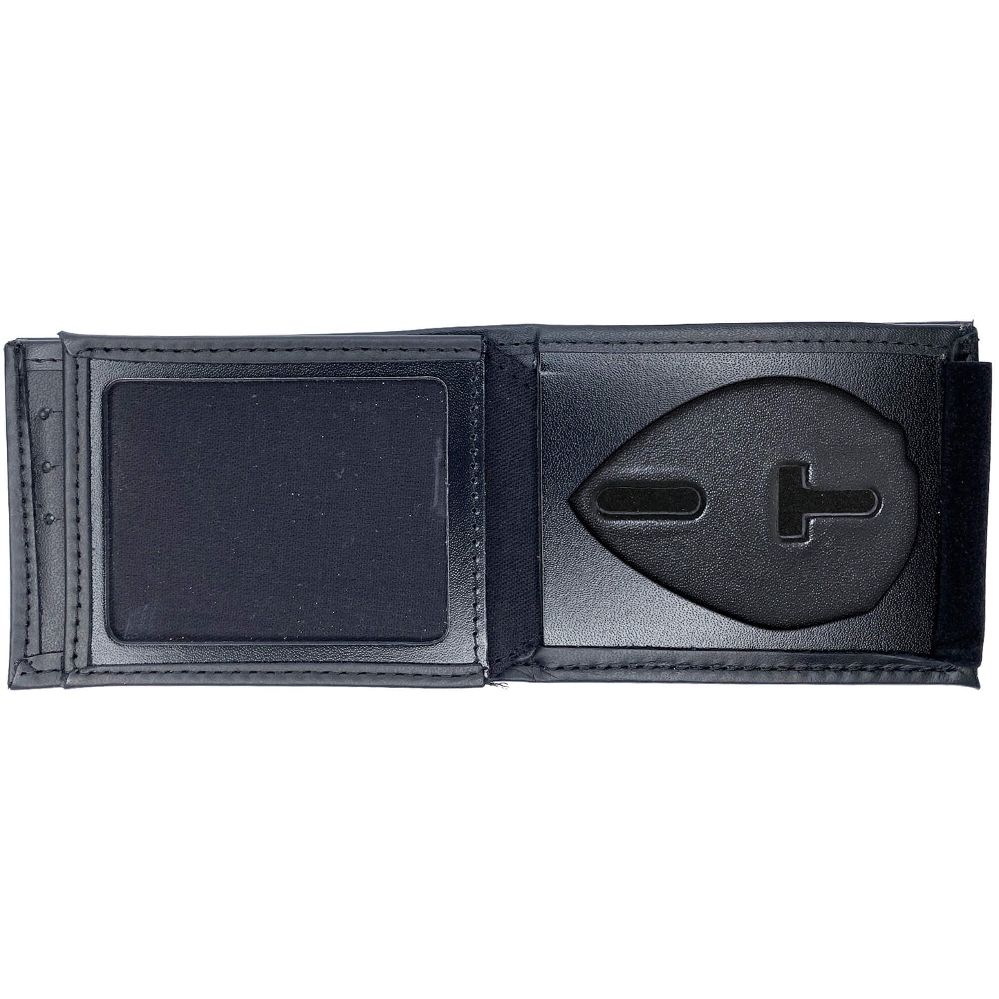 Charlotte-Mecklenburg Police Officer Horizontal Bifold Hidden Badge Wallet-Perfect Fit-911 Duty Gear USA