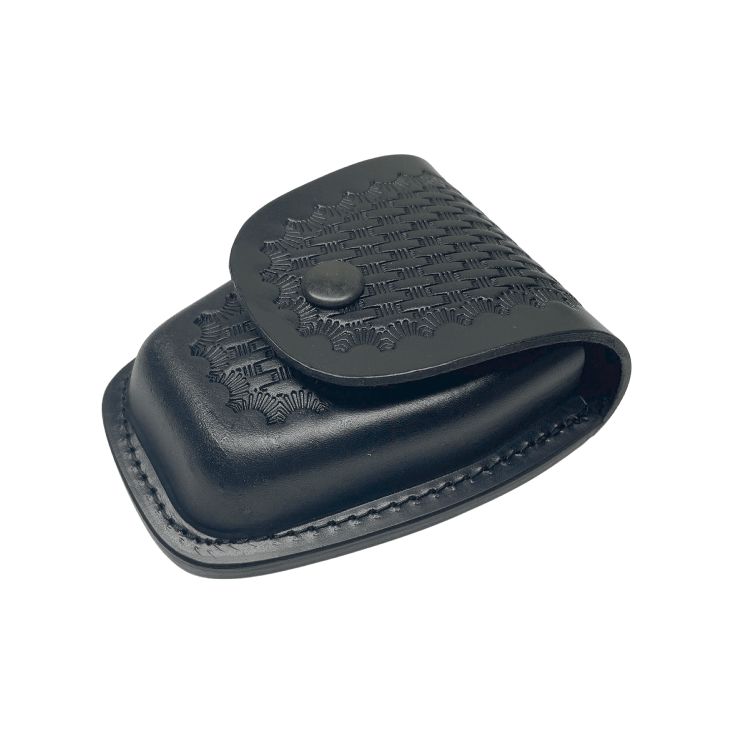 ASP Closed Top Basketweave Leather Handcuff Case-Perfect Fit-911 Duty Gear USA