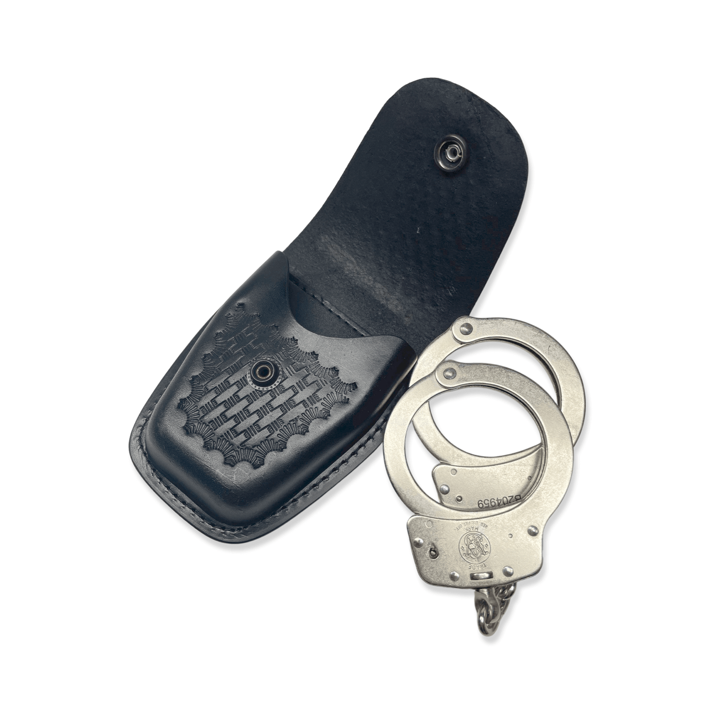 ASP Closed Top Basketweave Leather Handcuff Case-Perfect Fit-911 Duty Gear USA