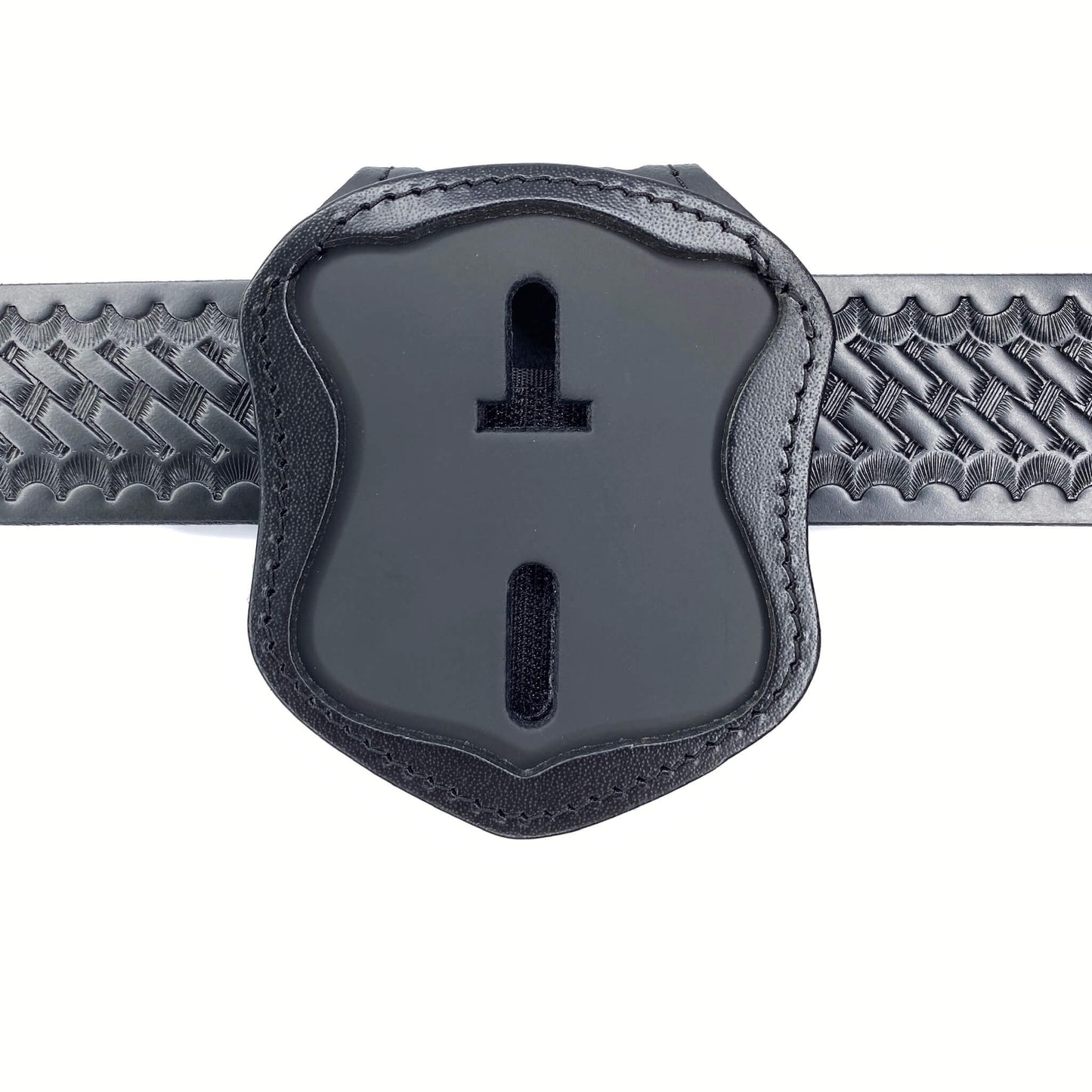 Boston Police Badge Belt Holder & Neck Chain-Perfect Fit-911 Duty Gear USA
